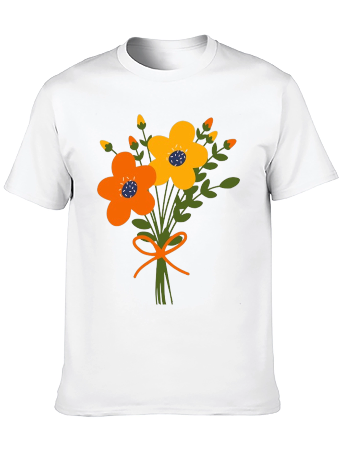 Black Floral Bouquet Graphic Tee view 10