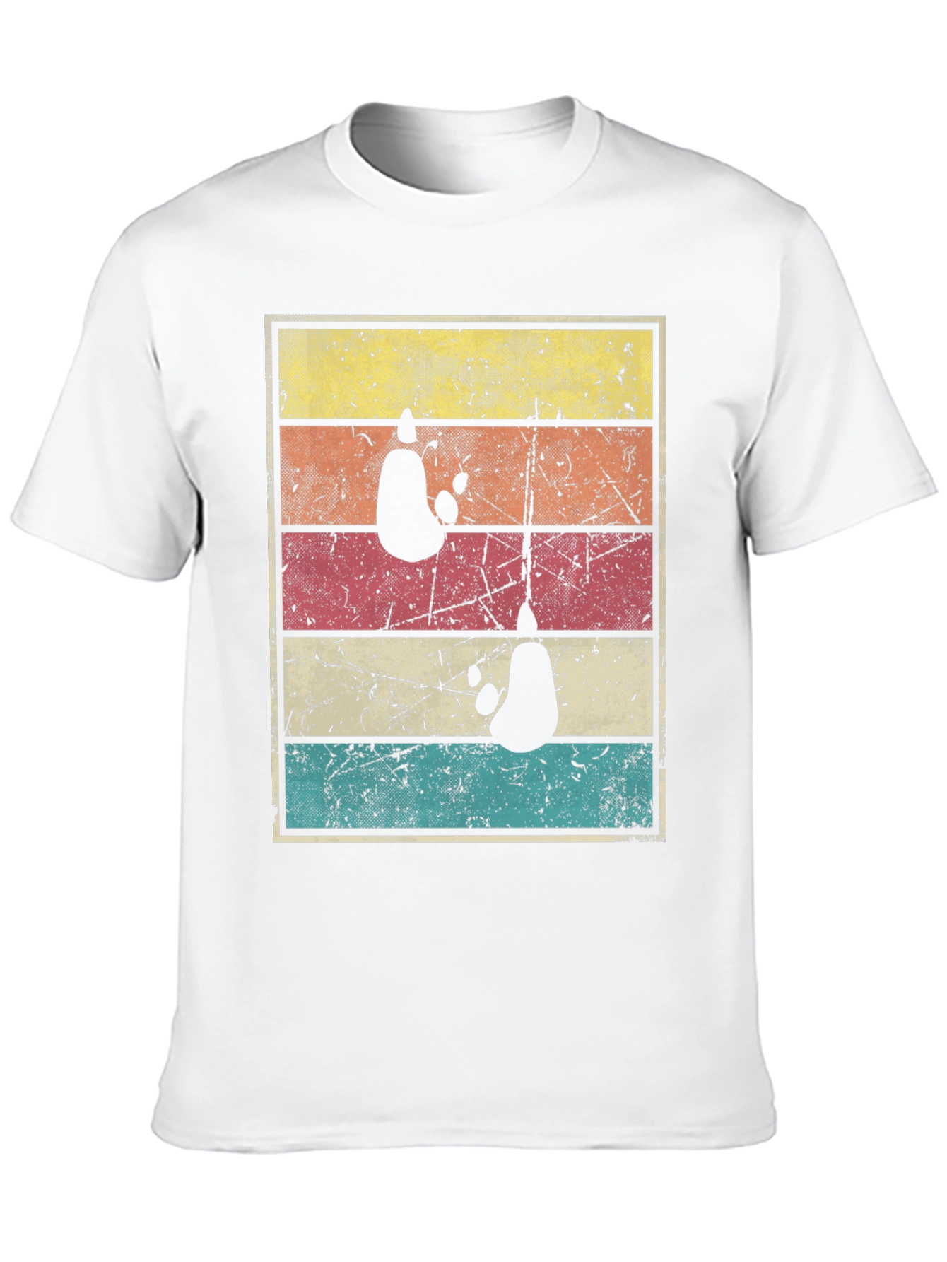 Black Retro Panda Bear T-Shirt - Distressed Graphic Tee view 10