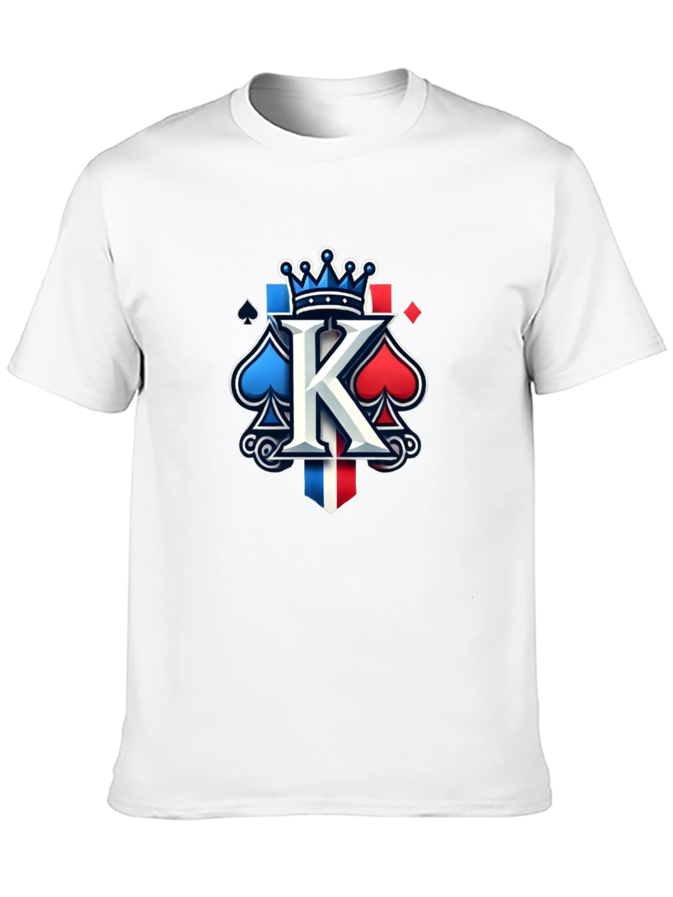 Black King of Spades Graphic Print Black T-Shirt view 10