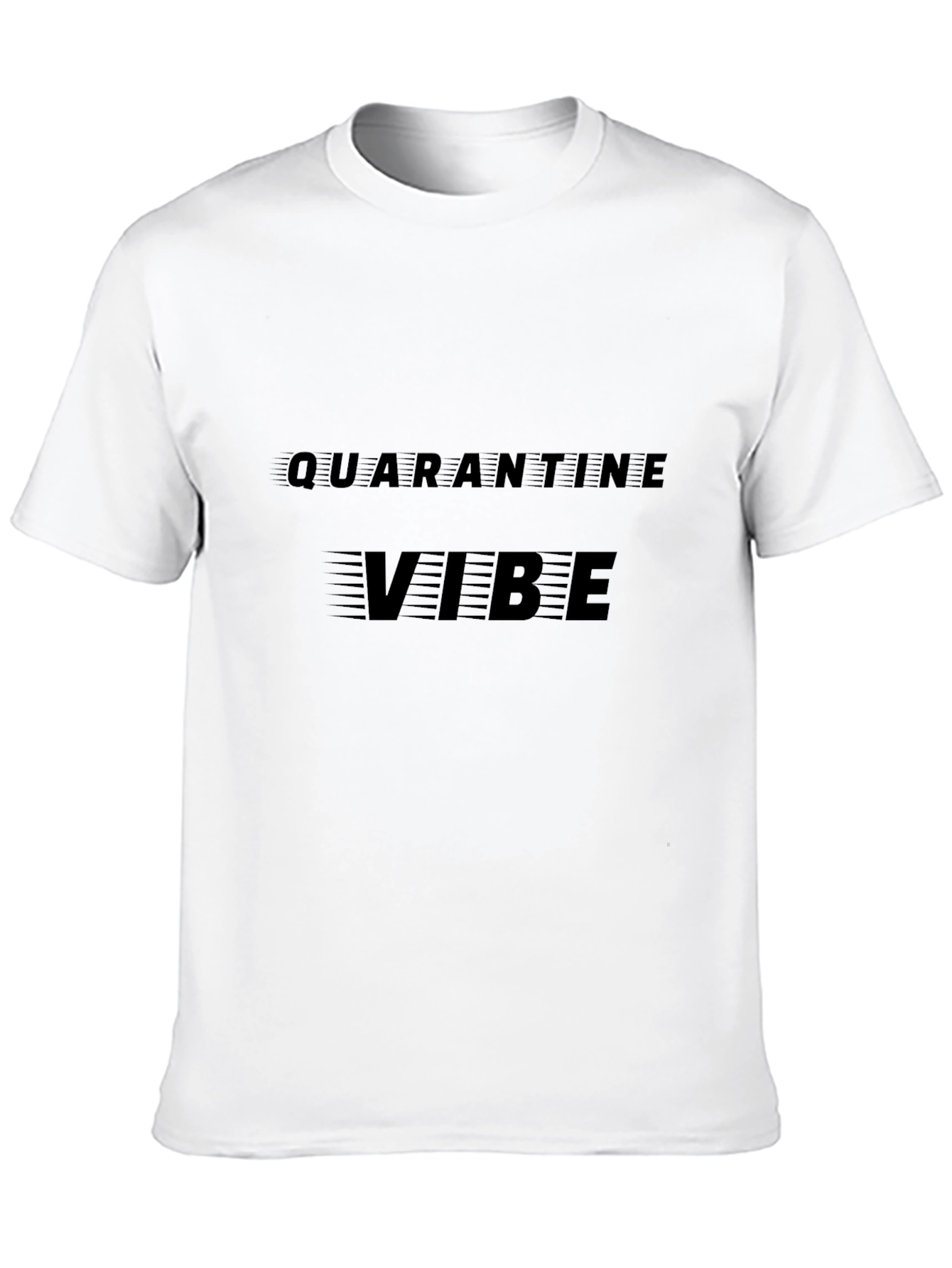 Black Quarantine Vibe T-Shirt - Stylish Comfort view 10