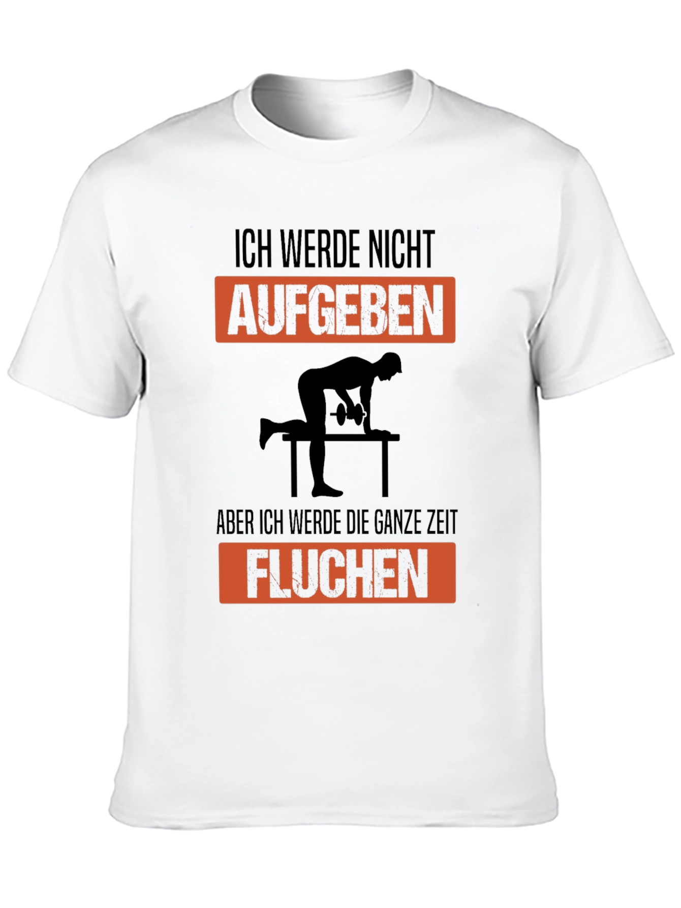 Black Ich Werde Nicht Aufgeben Graphic T-Shirt view 10