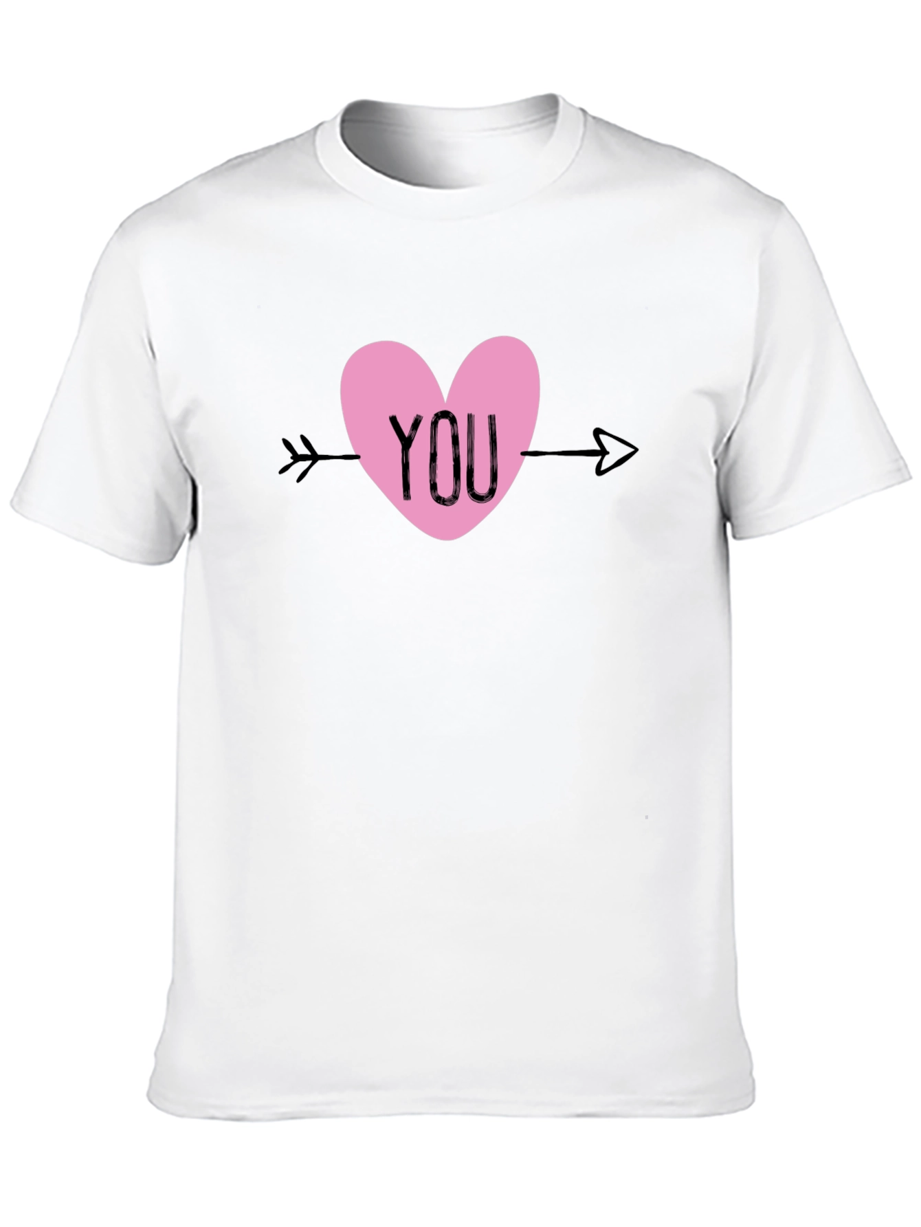 Black You Heart Valentine's Day T-Shirt view 10