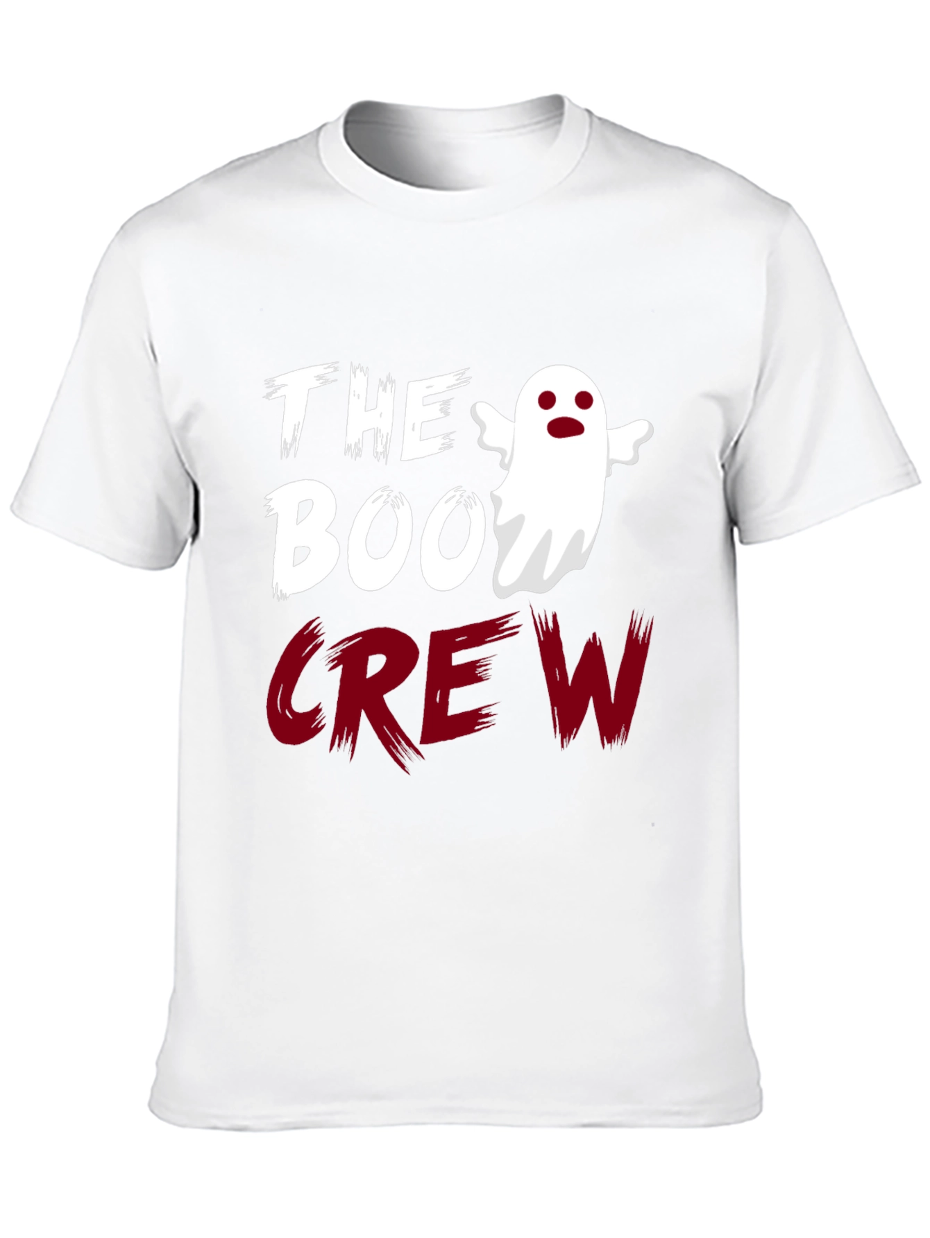 Black The Boo Crew Ghost Halloween T-Shirt view 10