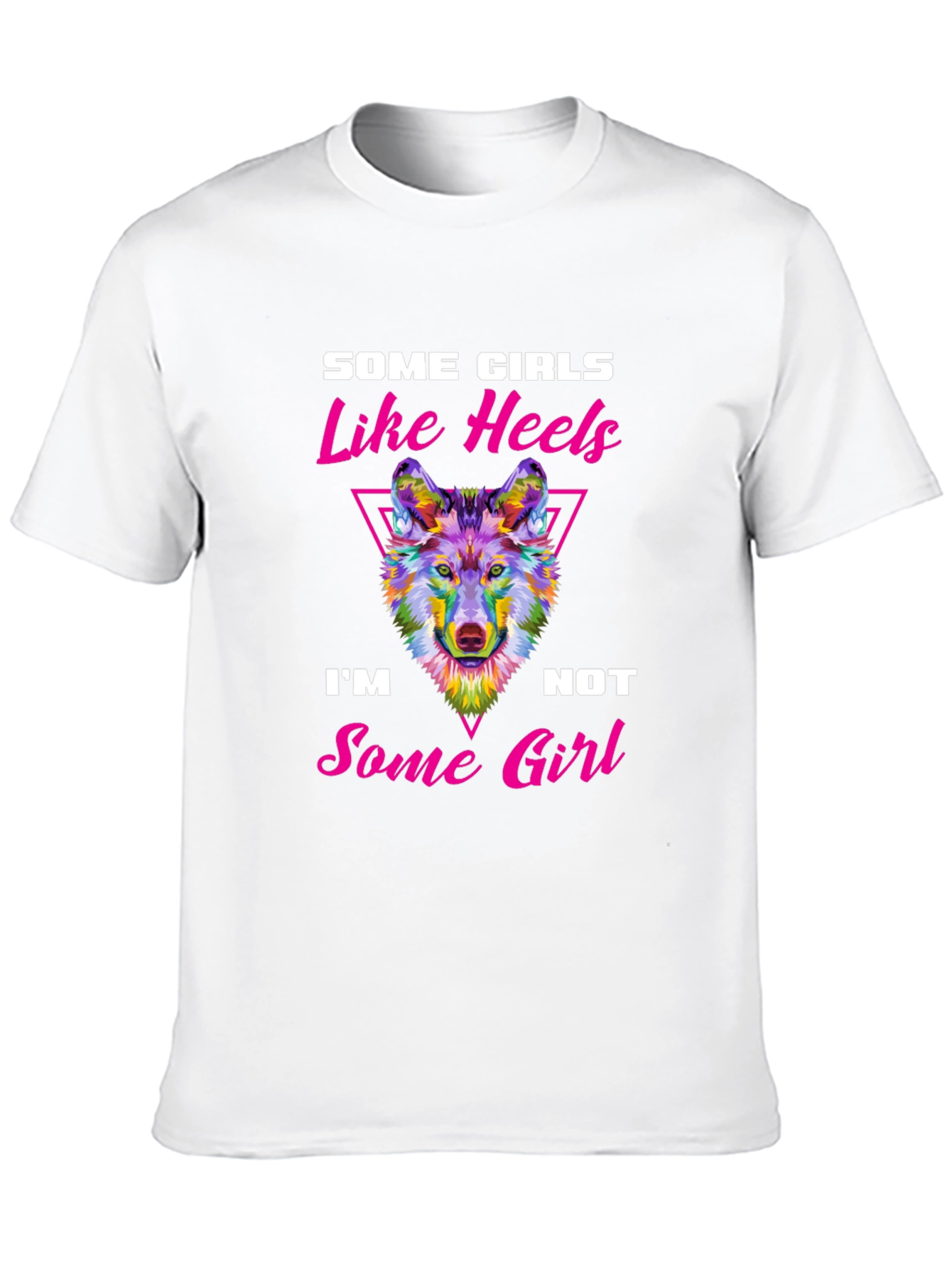 Black Some Girls Like Heels T-Shirt view 10