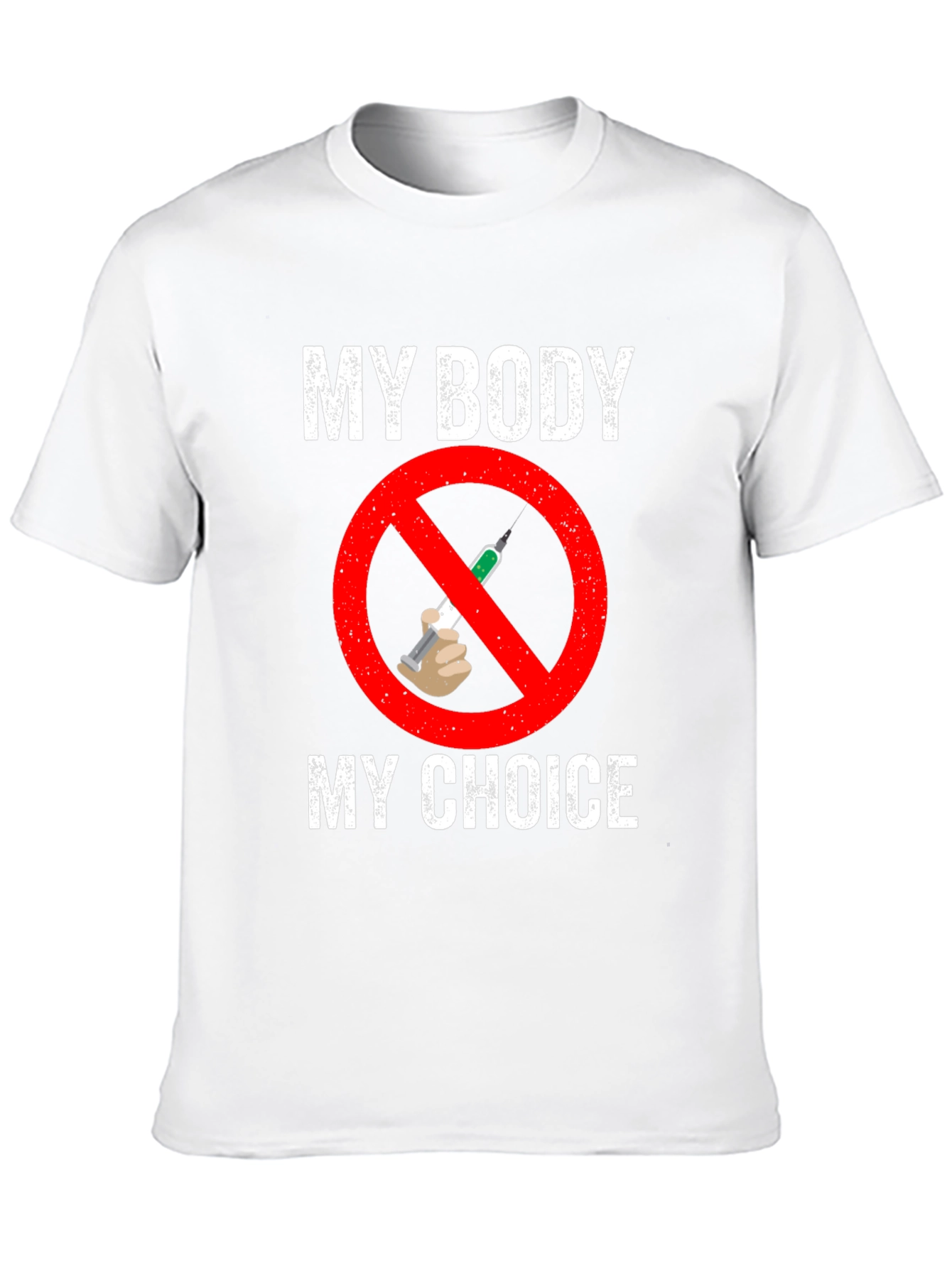 Black My Body, My Choice Anti-Vaccine T-Shirt view 10