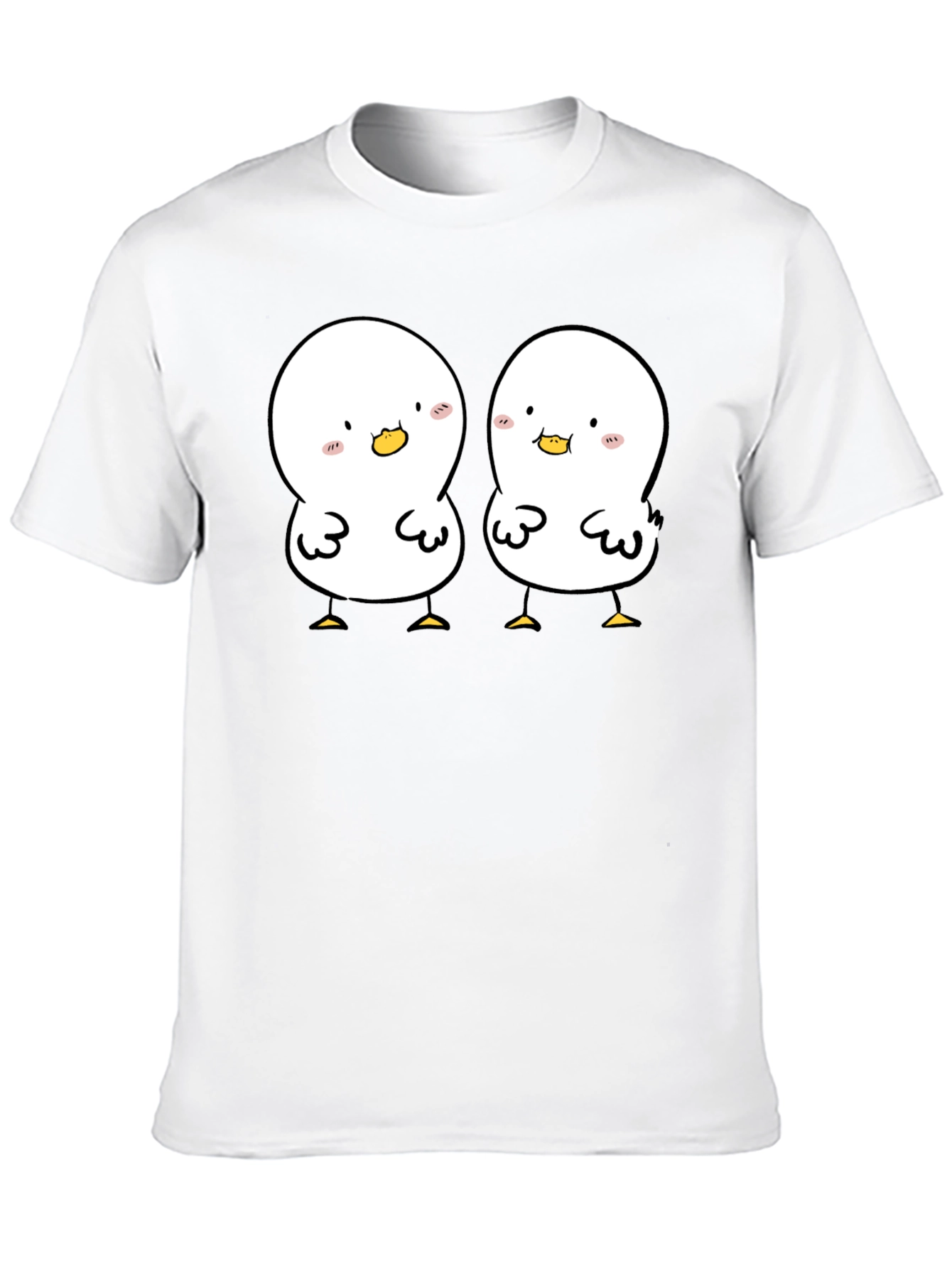Black Cute Duckling Graphic Tee - Soft Black Cotton Shirt view 10