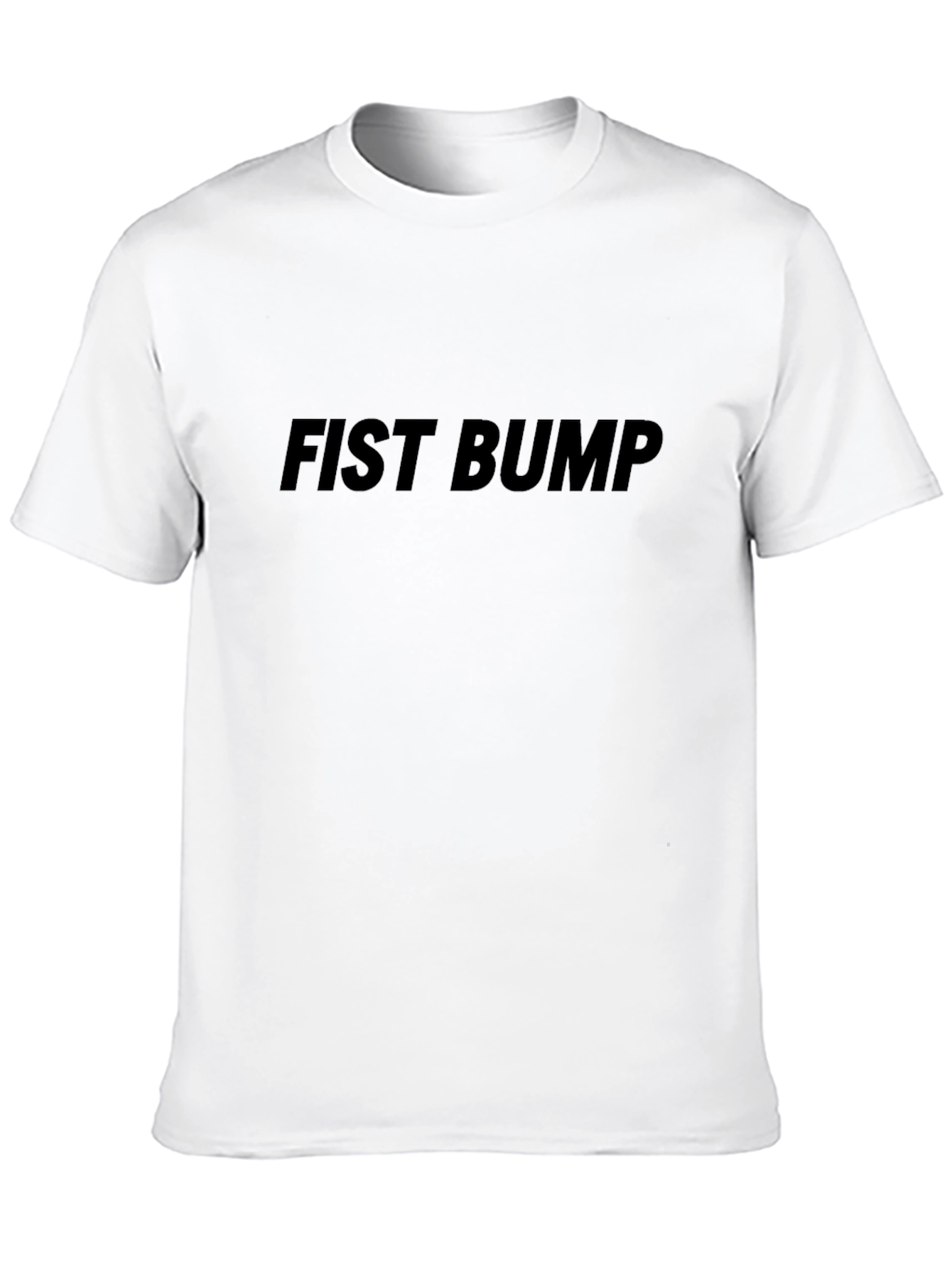 Black Fist Bump Graphic Tee - Casual Cotton T-Shirt view 10