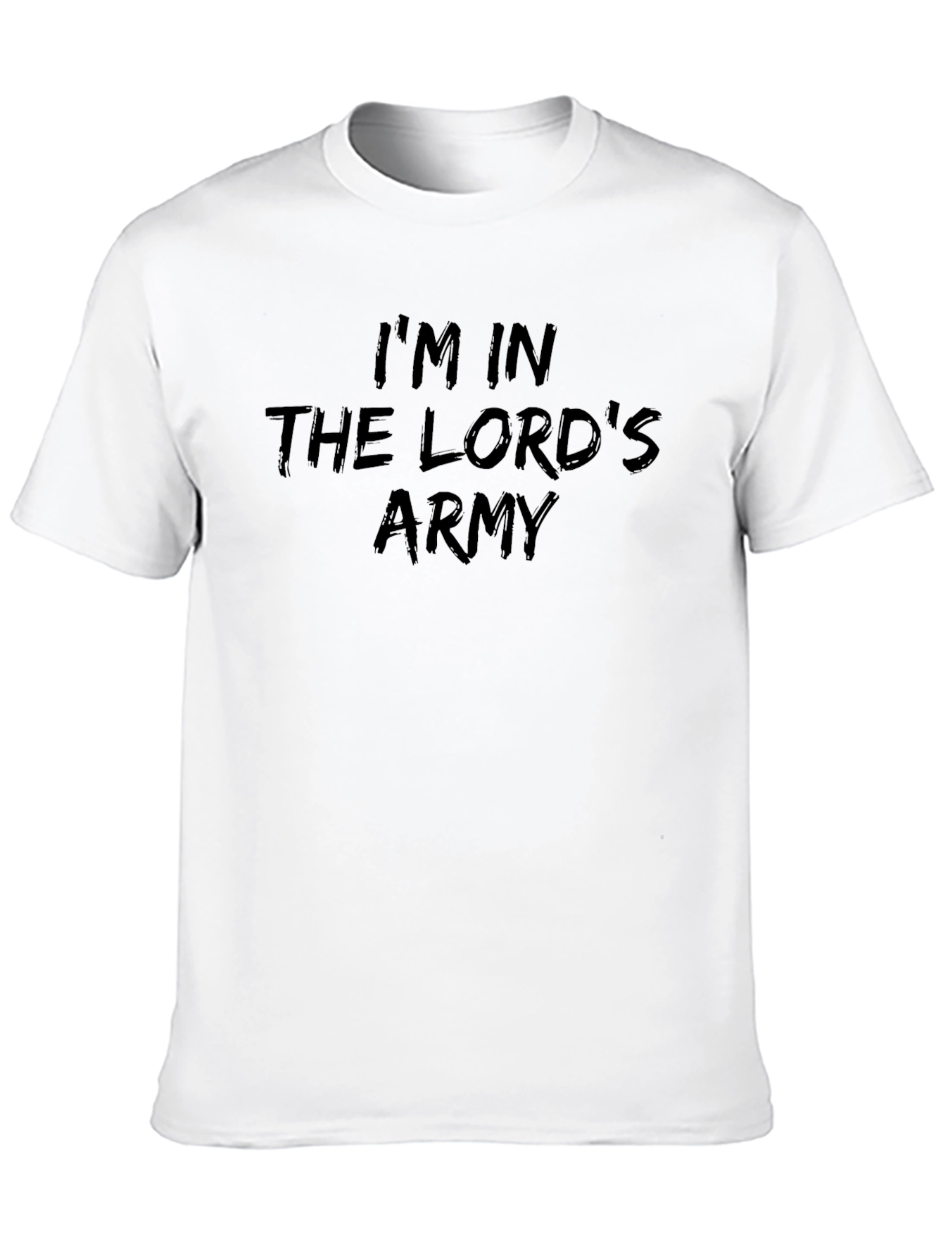Black I'm In The Lord's Army Black T-Shirt view 10