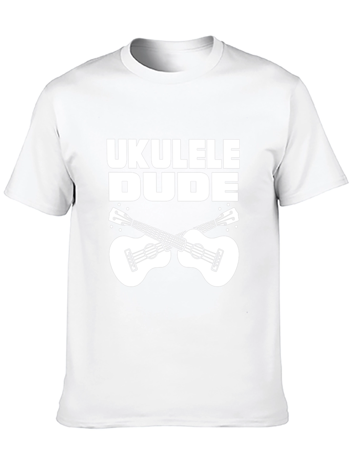Black Ukulele Dude Graphic Tee - Black Cotton T-Shirt view 10