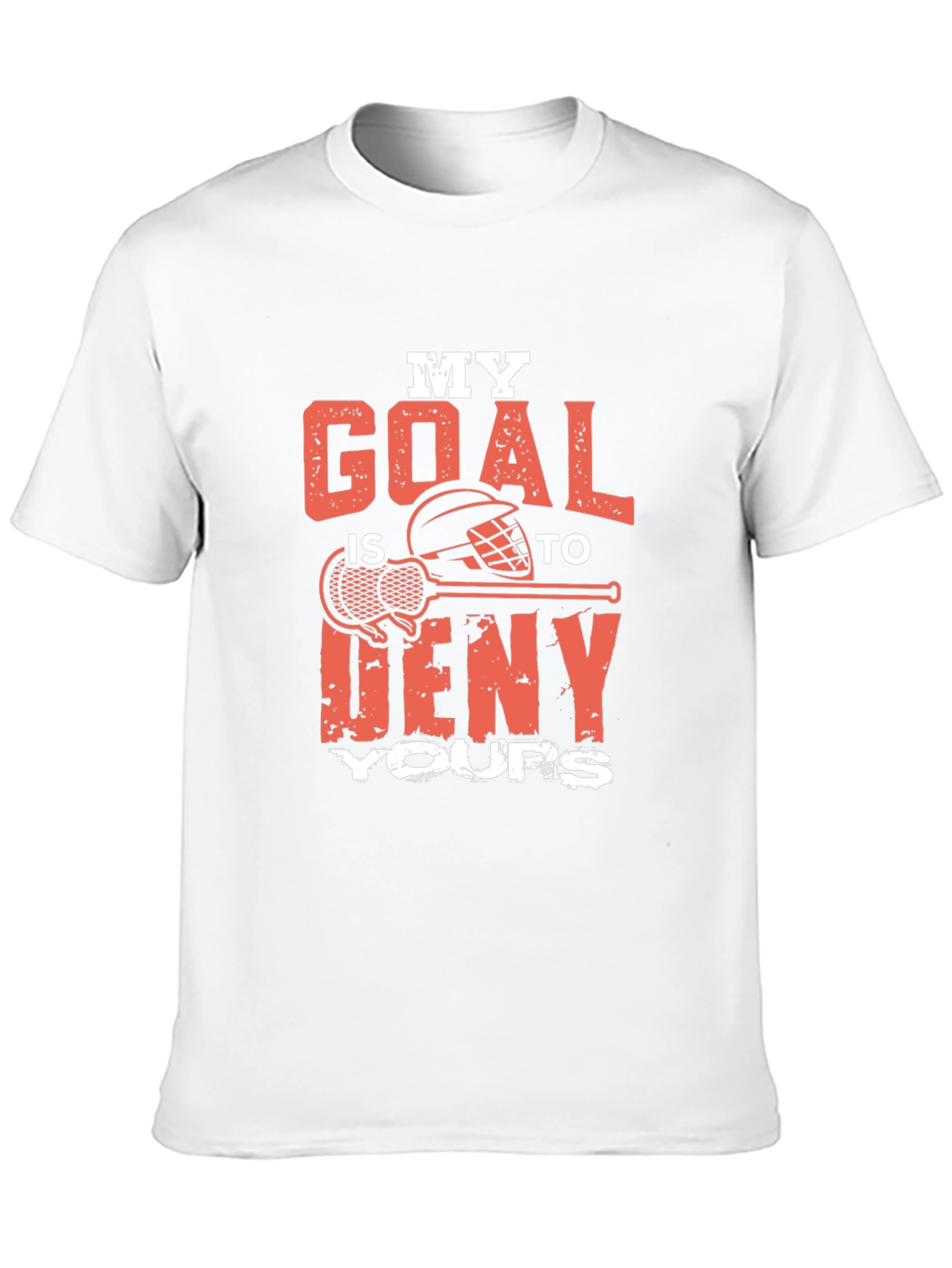 Black Lacrosse Goalie T-Shirt - Deny Your Goals! view 10