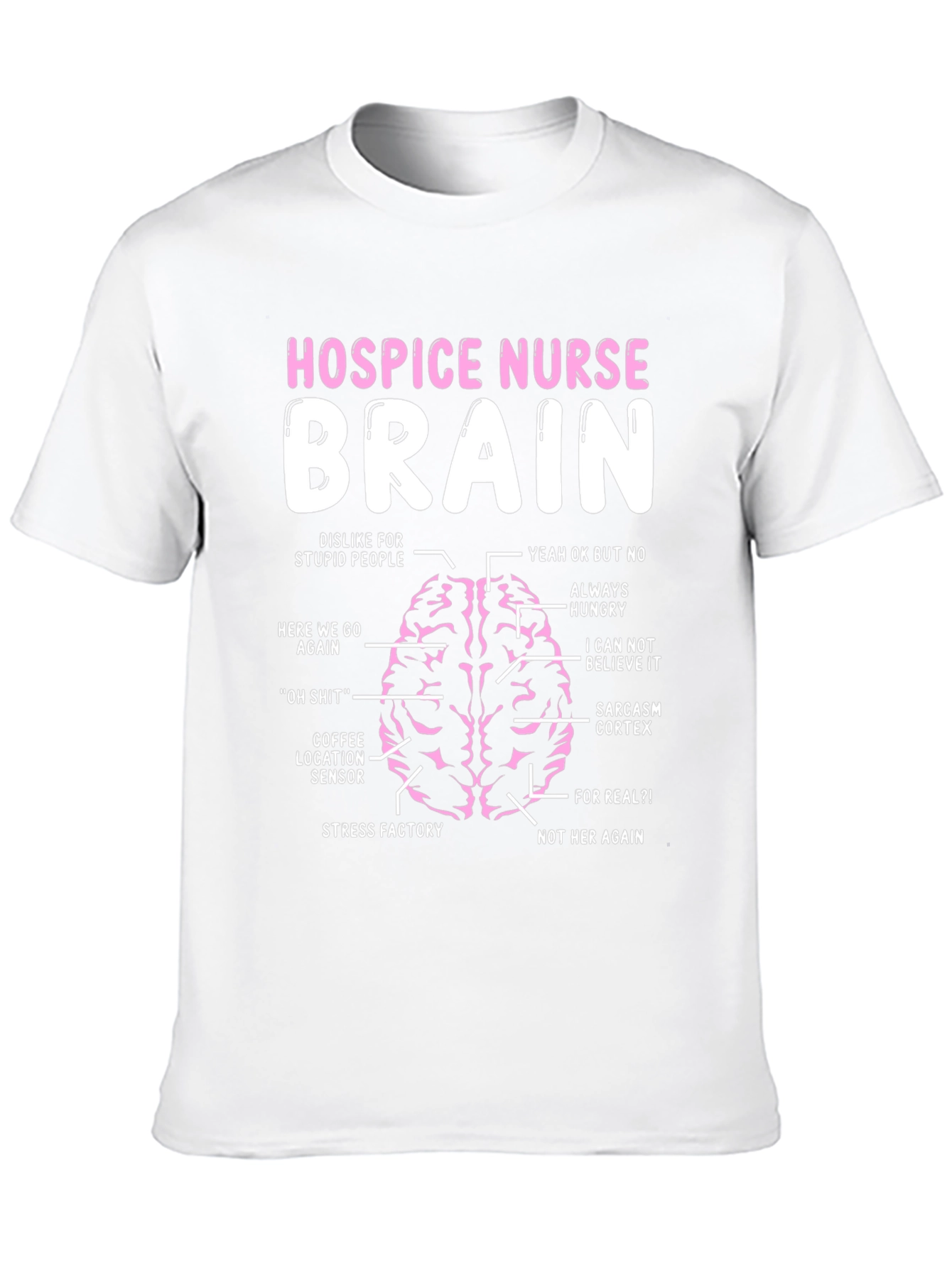 Black Hospice Nurse Brain Anatomy T-Shirt view 10