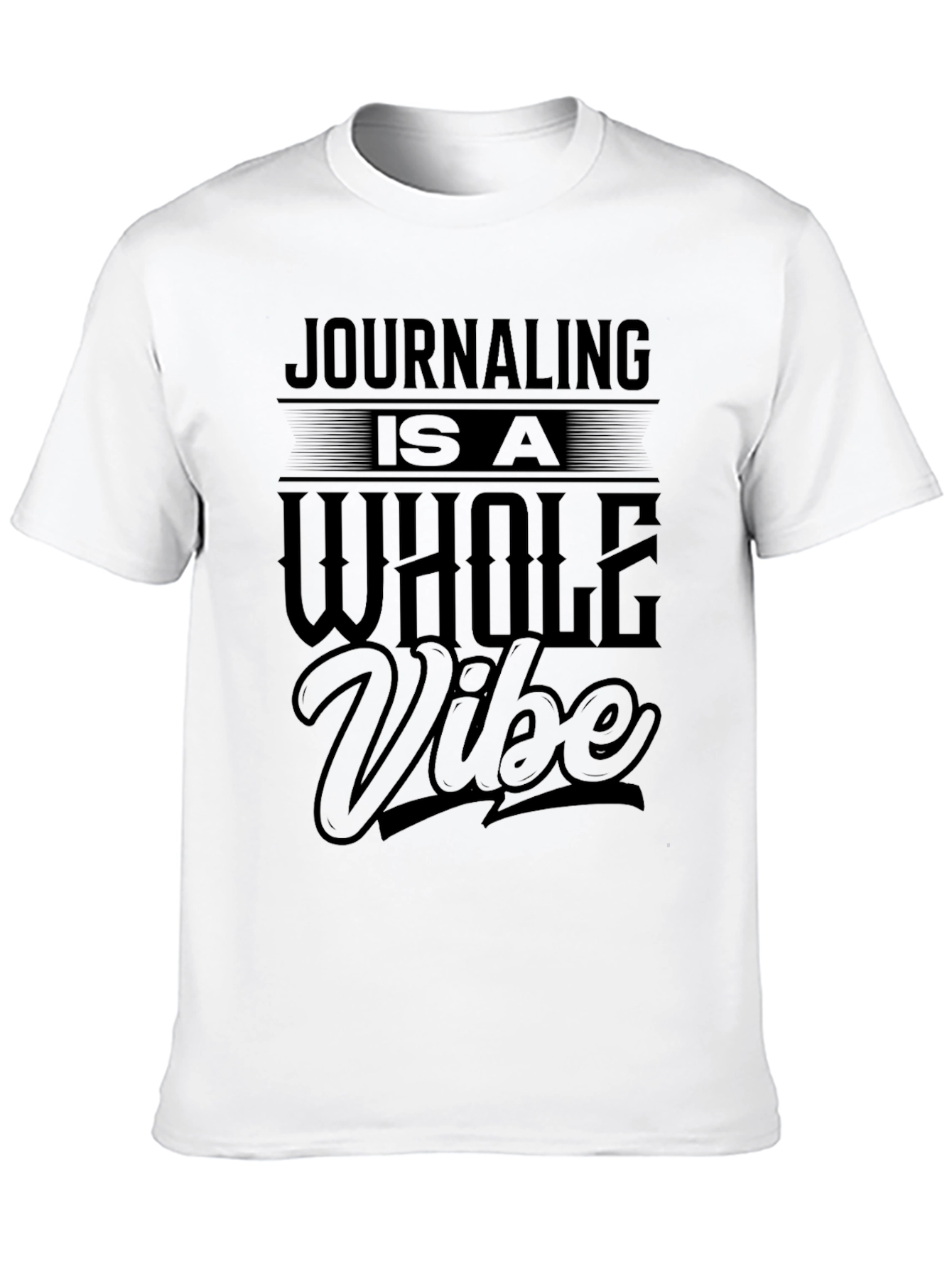 Black Journaling is a Whole Vibe Black T-Shirt view 10