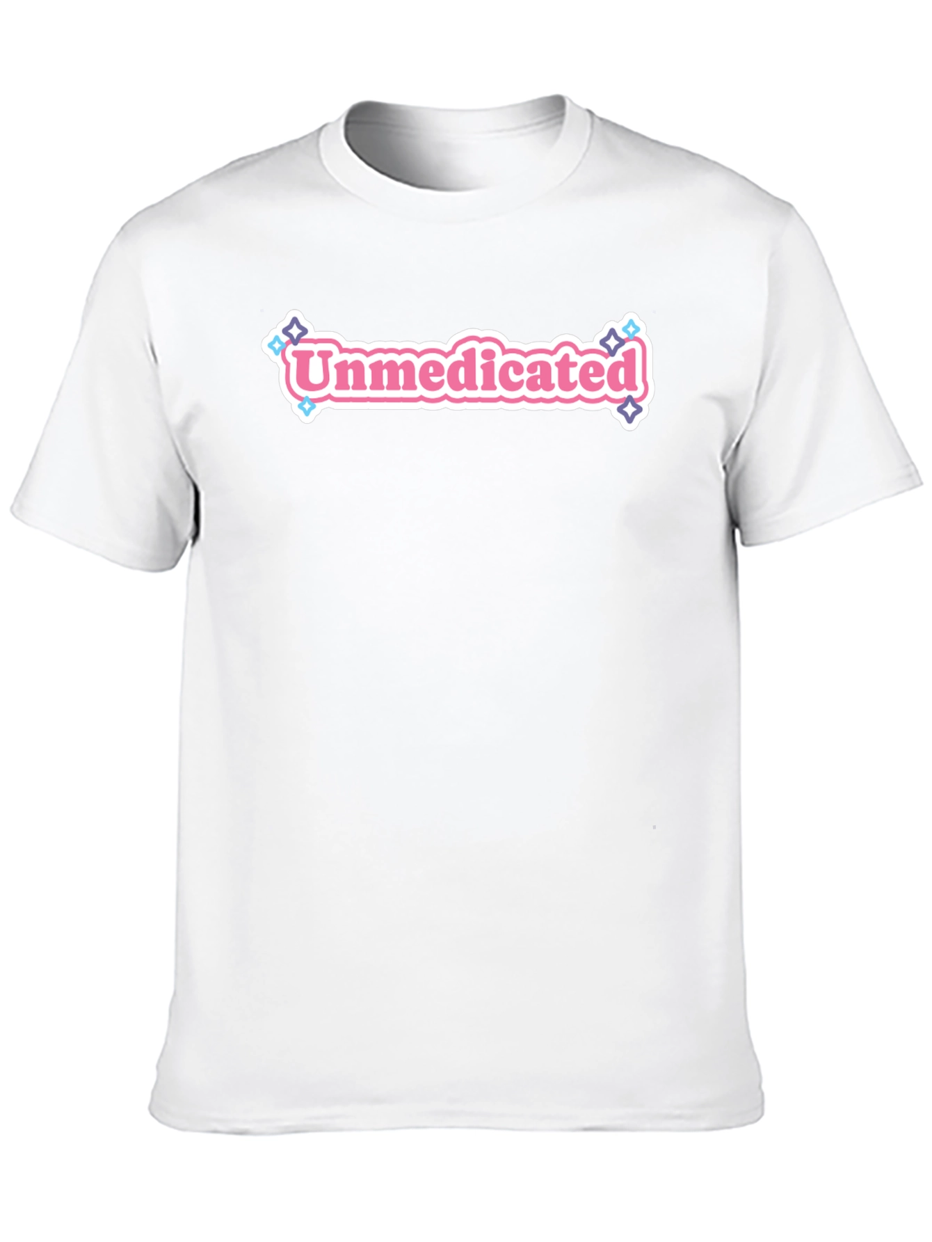 Black Unmedicated Graphic Tee - Black Crew Neck T-Shirt view 10