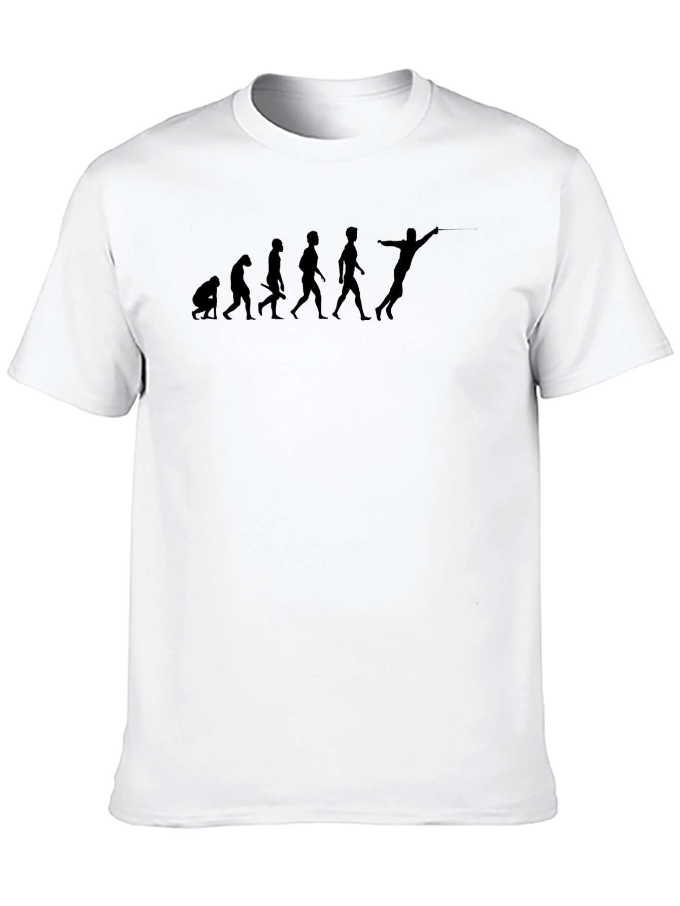 Black Evolution of Fencing T-Shirt - Black view 10