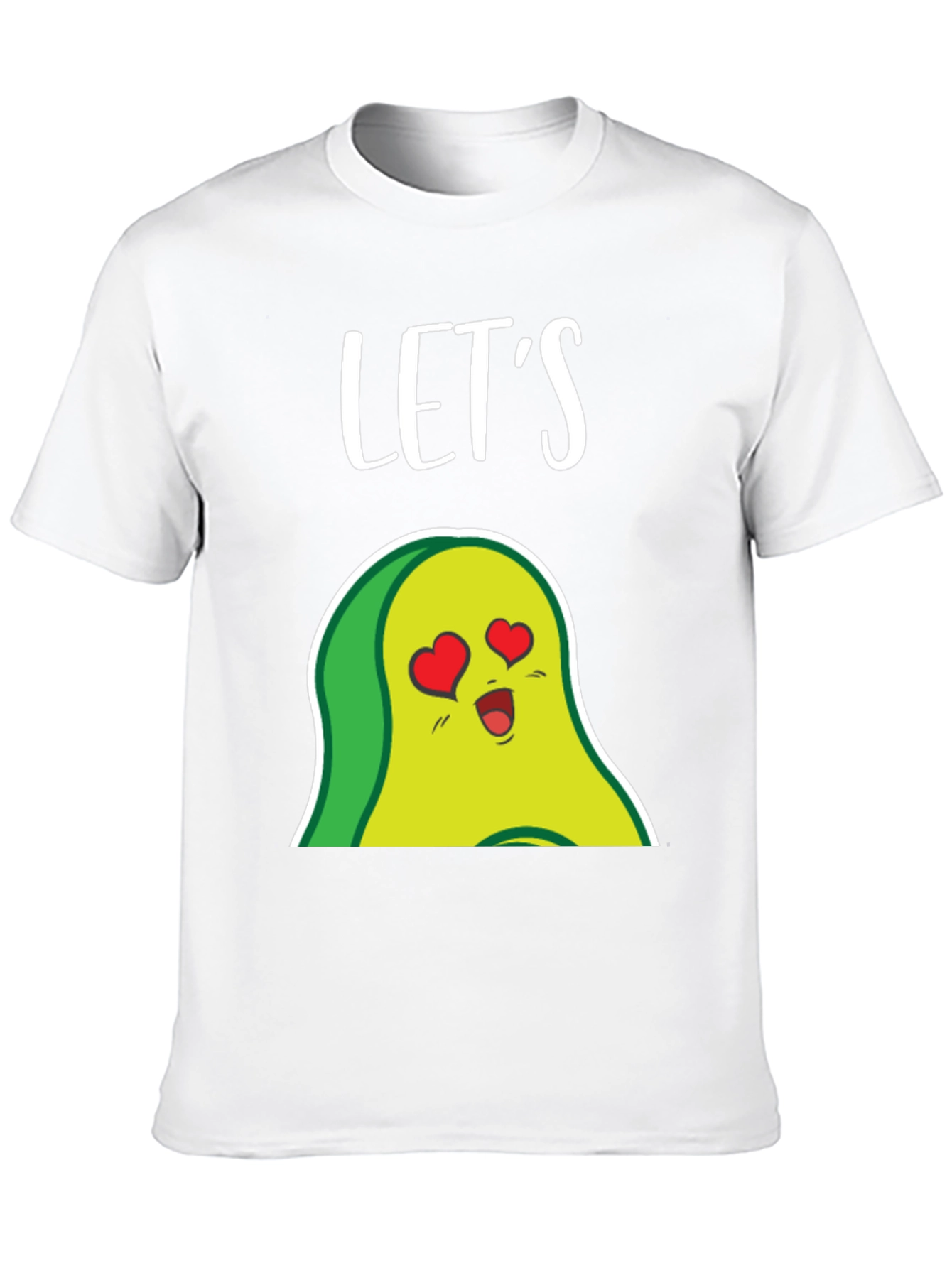 Black Let's Avocado In Love Graphic T-Shirt view 10
