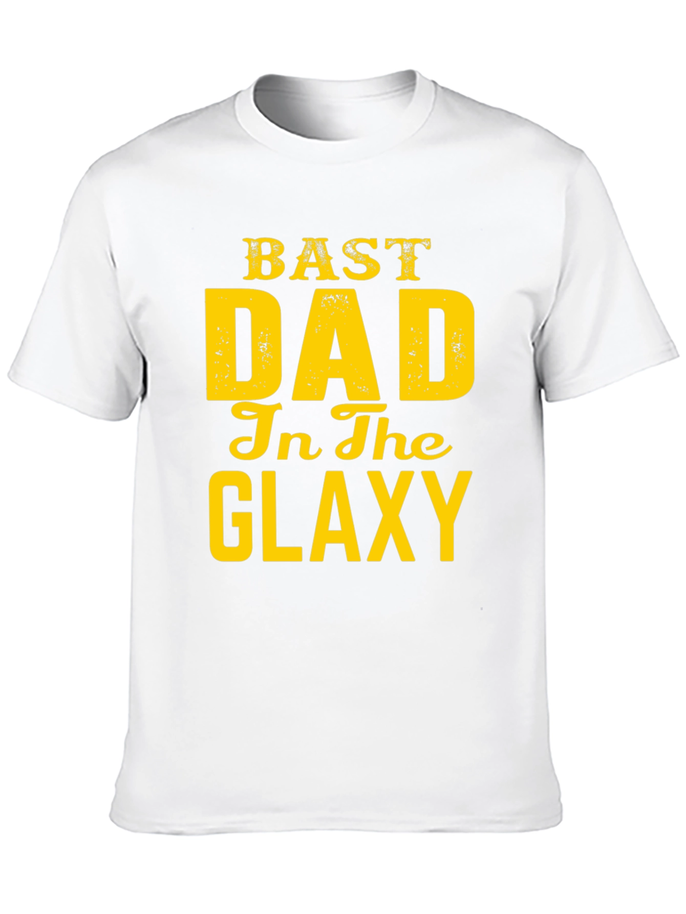 Black Best Dad in the Galaxy Graphic T-Shirt view 10