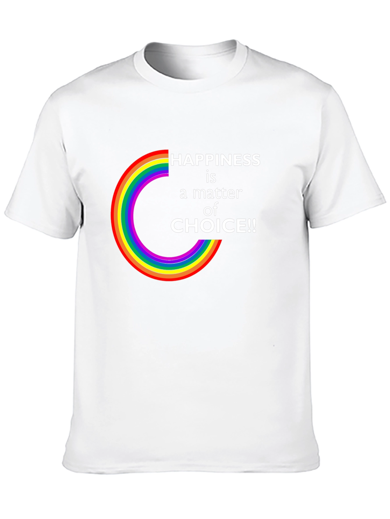 Black Happiness is a Choice LGBTQ Rainbow T-Shirt view 10