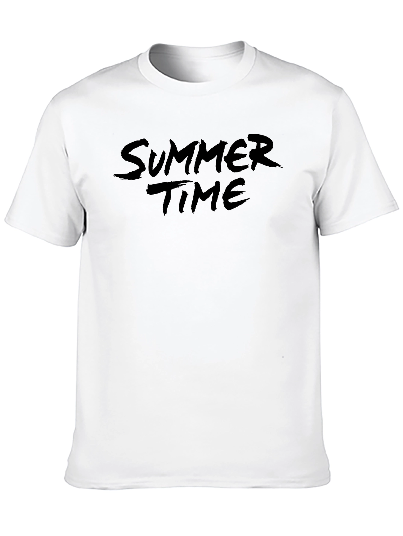 Black Summer Time Black Tee Shirt Casual Style view 10