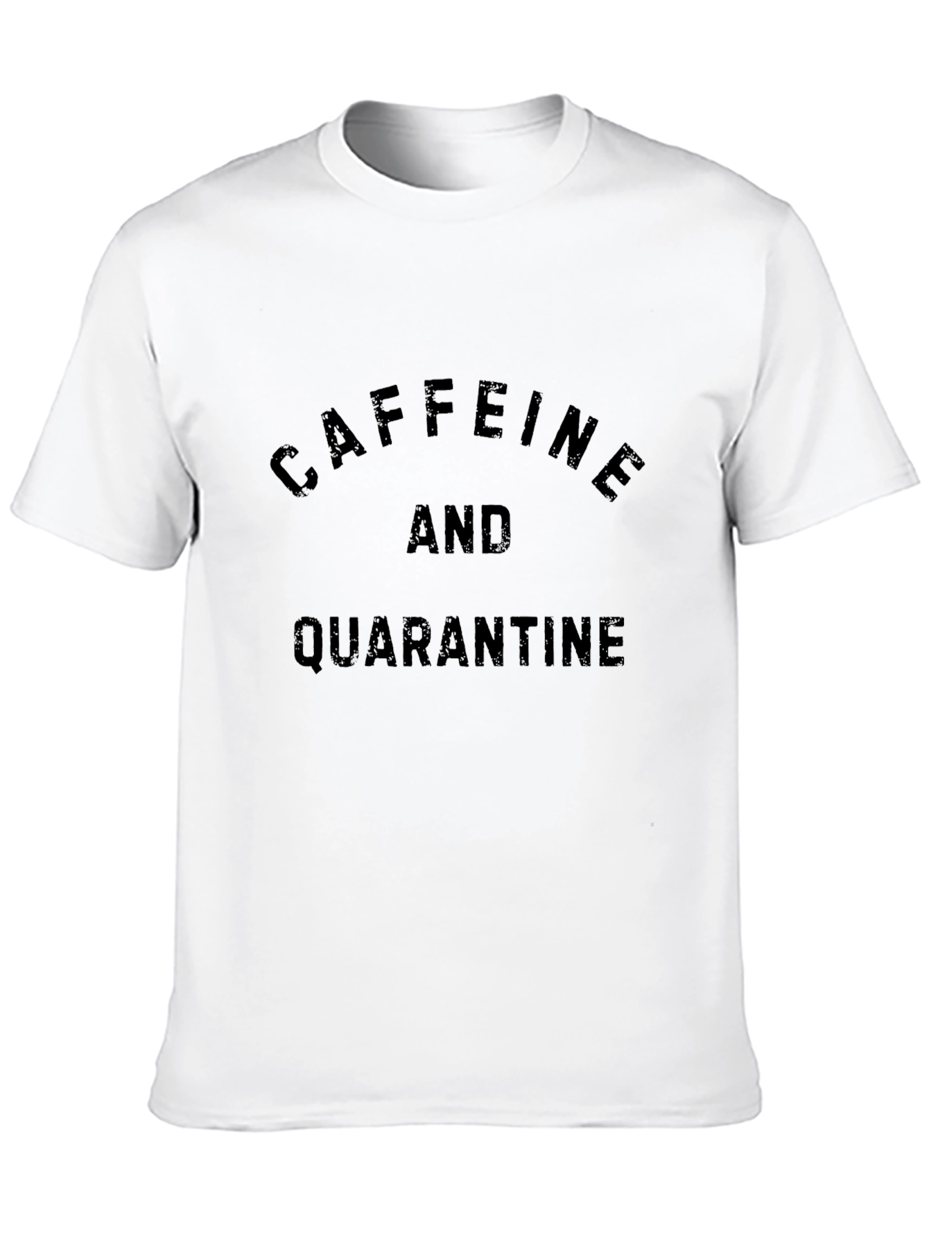 Black Caffeine and Quarantine Graphic Tee - Black view 10