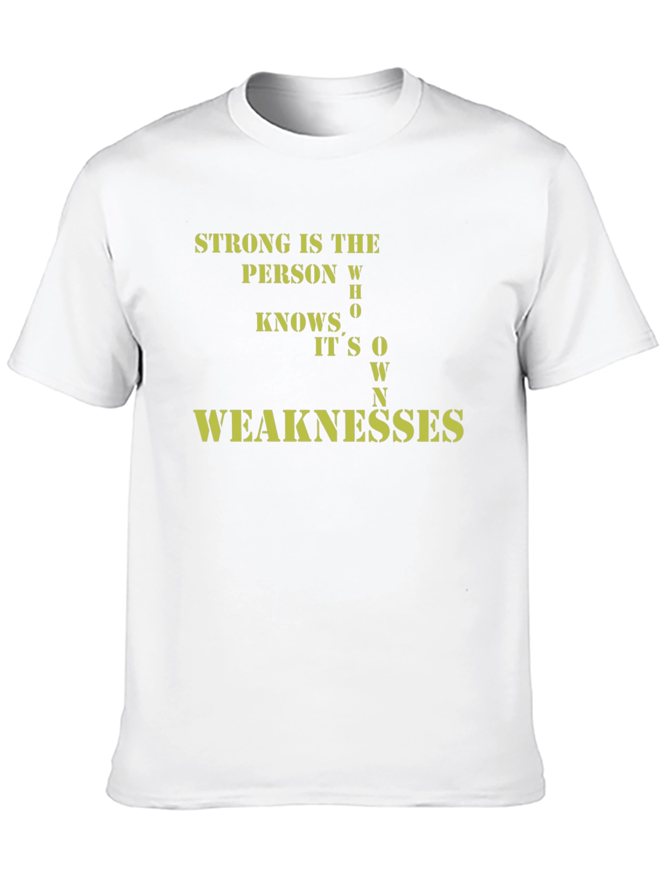 Black Strong Person Weaknesses Black T-Shirt view 10
