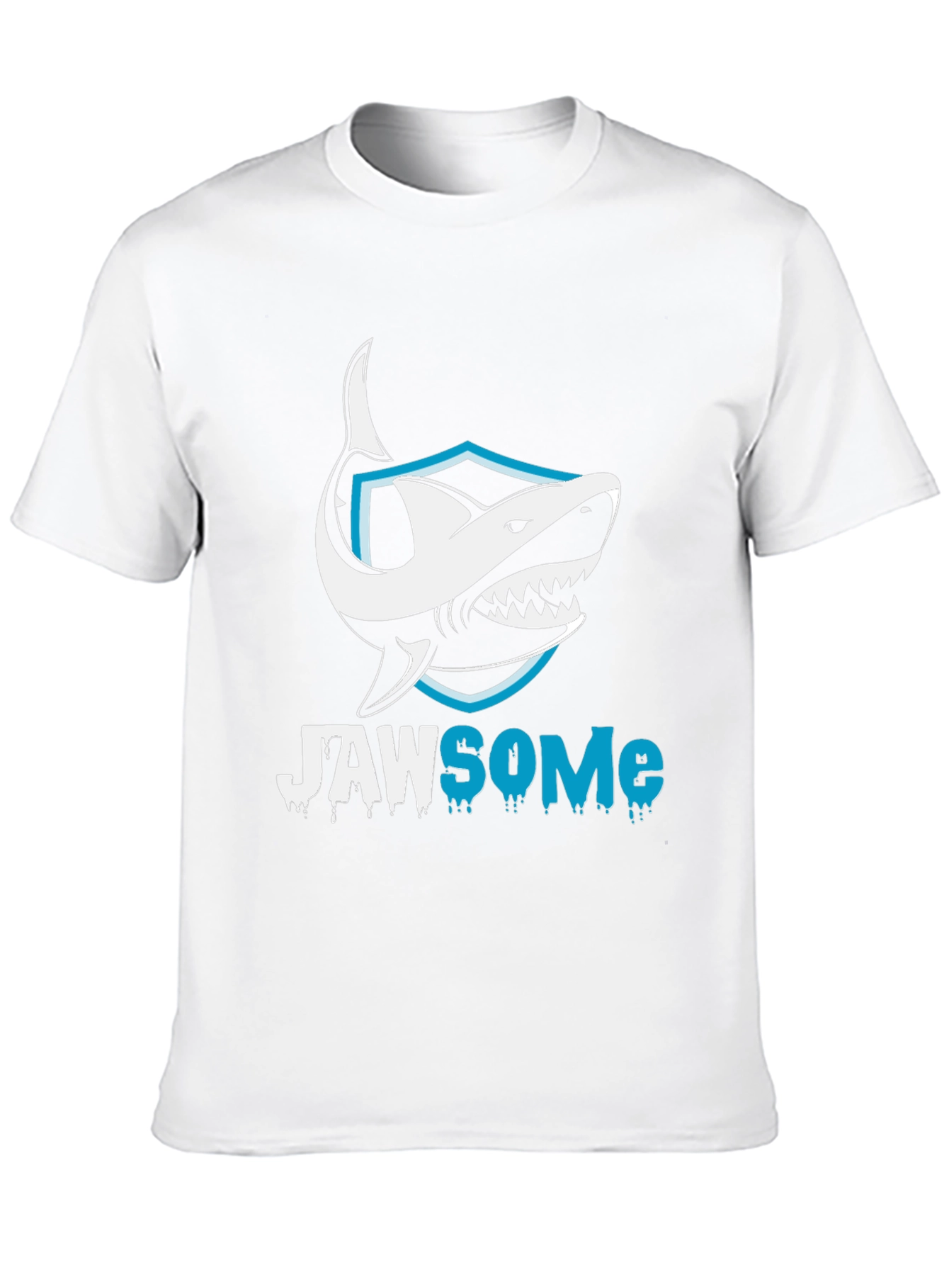 Black Jawsome Shark Graphic T-Shirt - Black Cotton Tee view 10