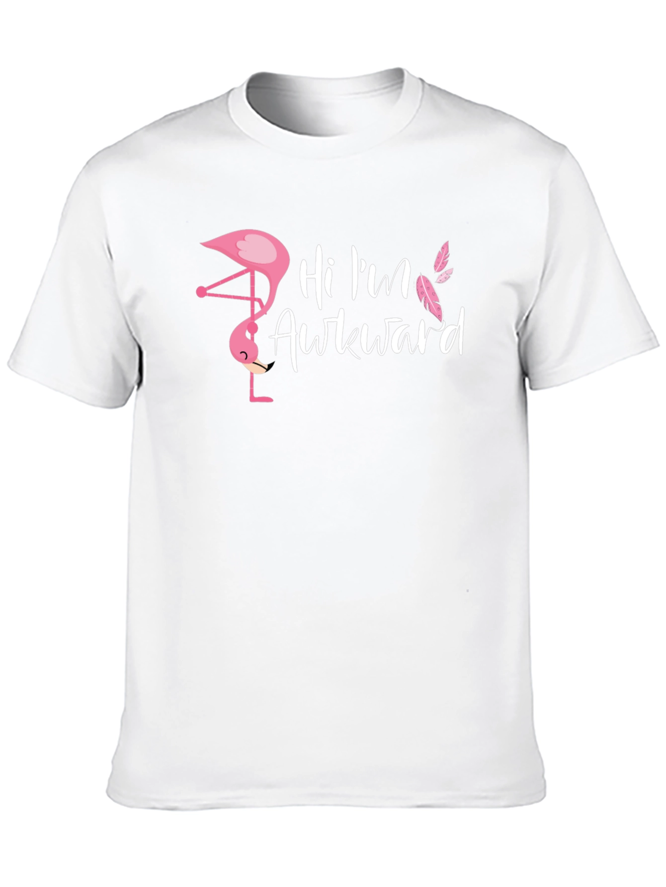 Black Awkward Flamingo Graphic T-Shirt - Men's Black Tee view 10
