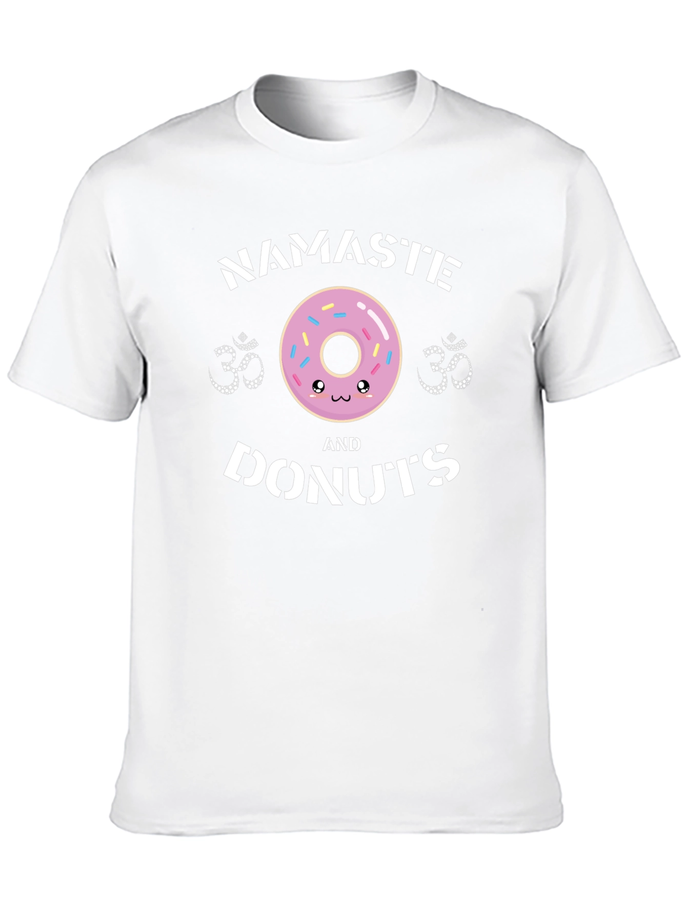 Black Namaste & Donuts Graphic T-Shirt view 10