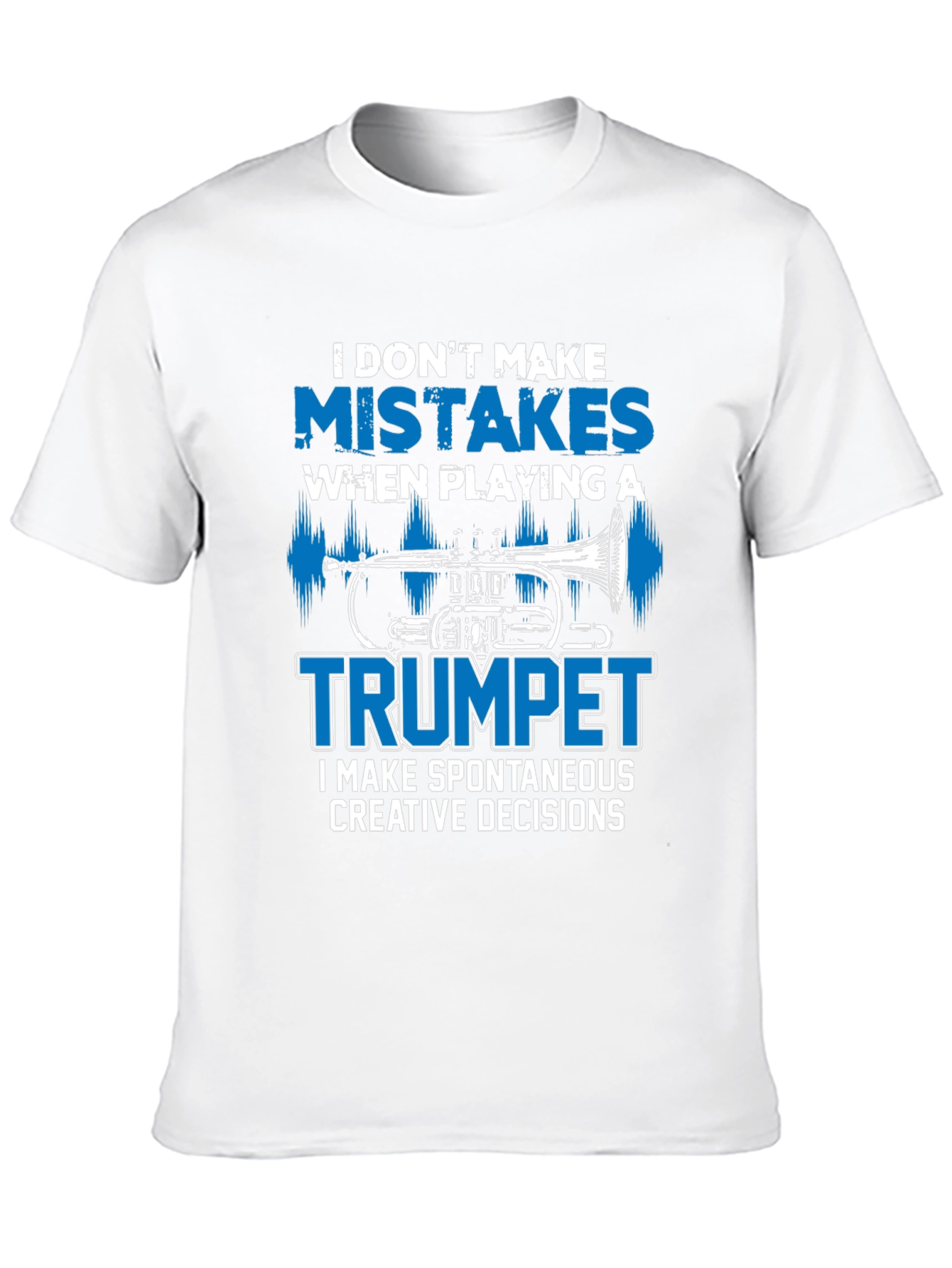 Black Funny Trumpet Player Graphic T-Shirt view 10