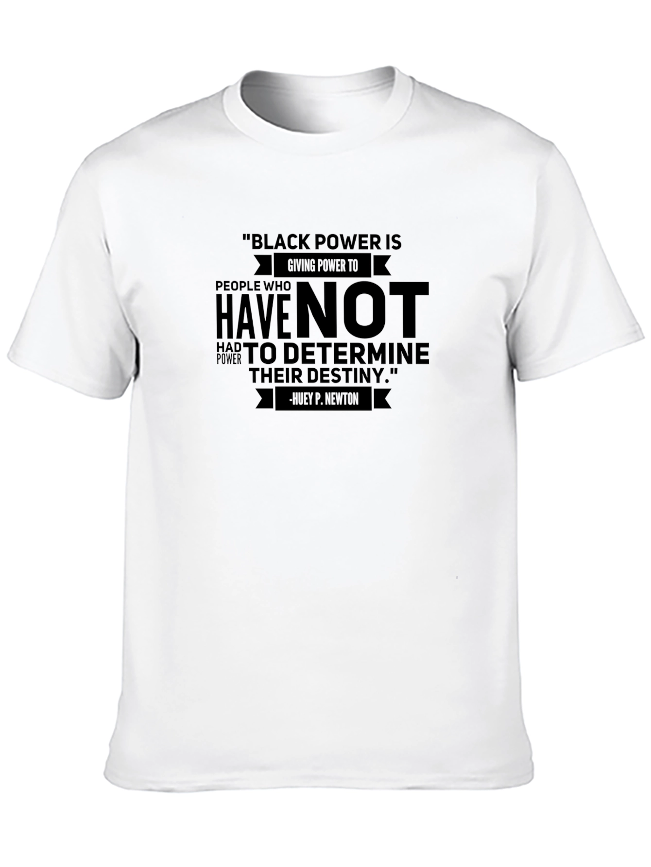 Black Power Quote T-Shirt - Huey P. Newton - 10