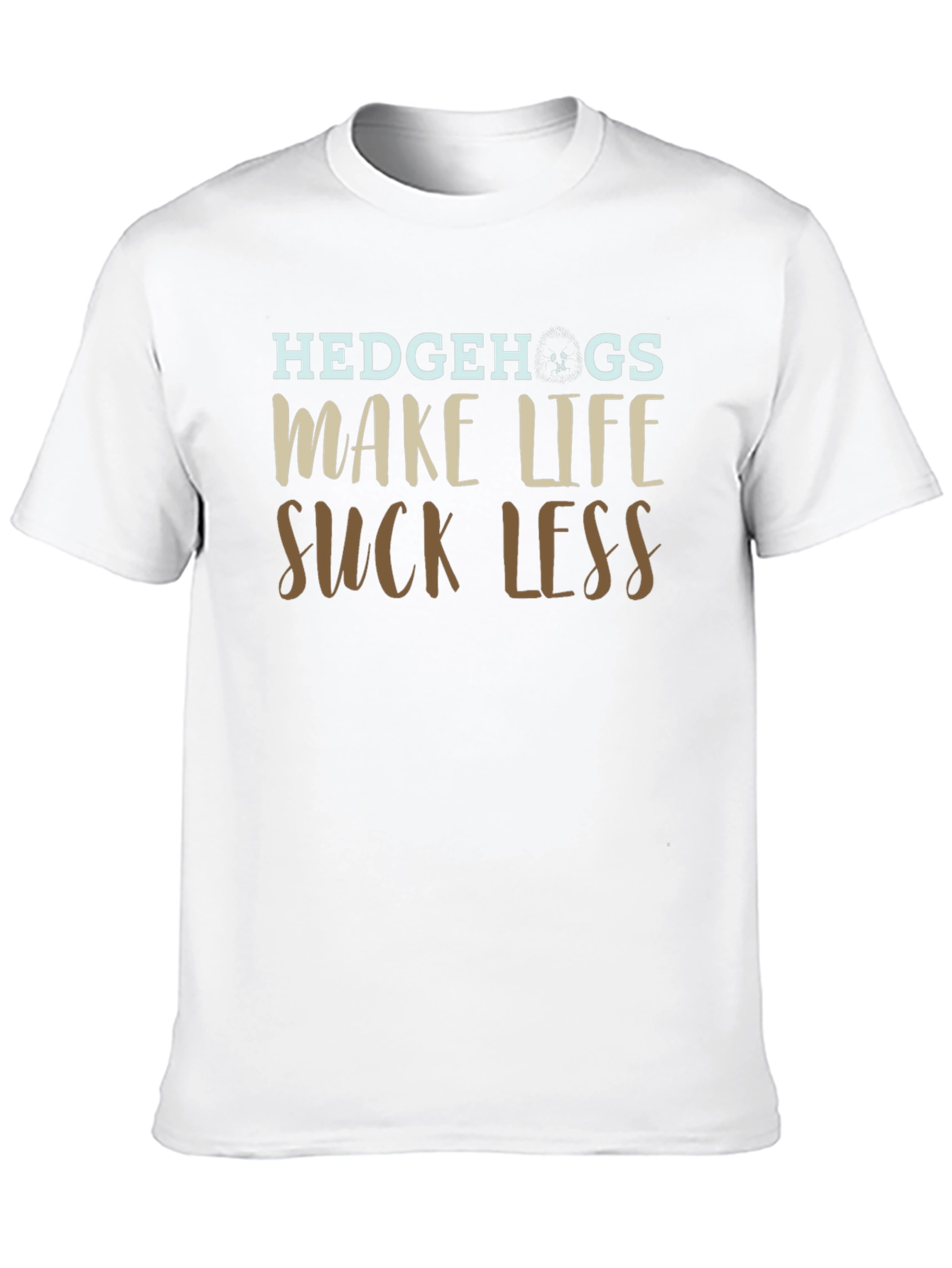 Black Hedgehogs Make Life Suck Less Graphic T-Shirt view 10