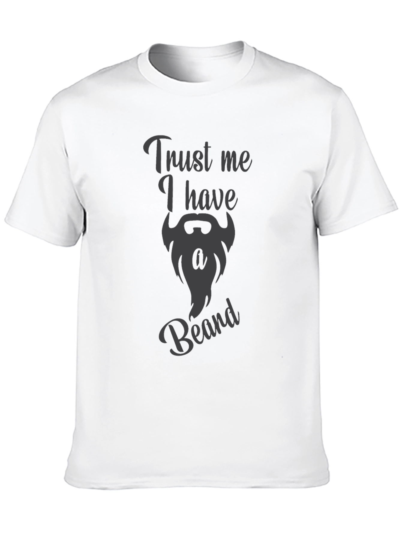Black Trust Me I Have A Beard Funny Graphic Tee view 10