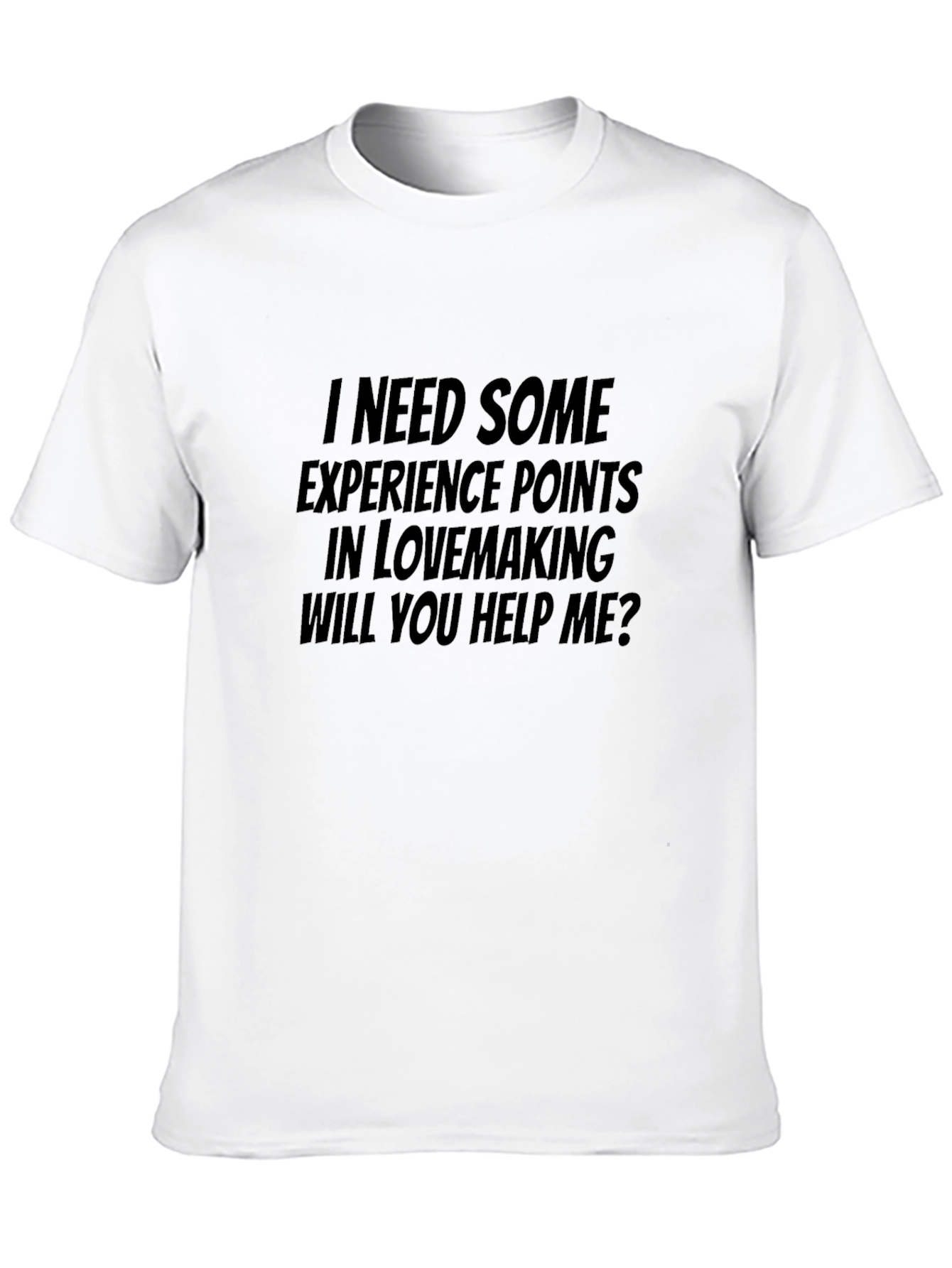 Black Experience Points Lovemaking T-Shirt - Funny & Bold! view 10
