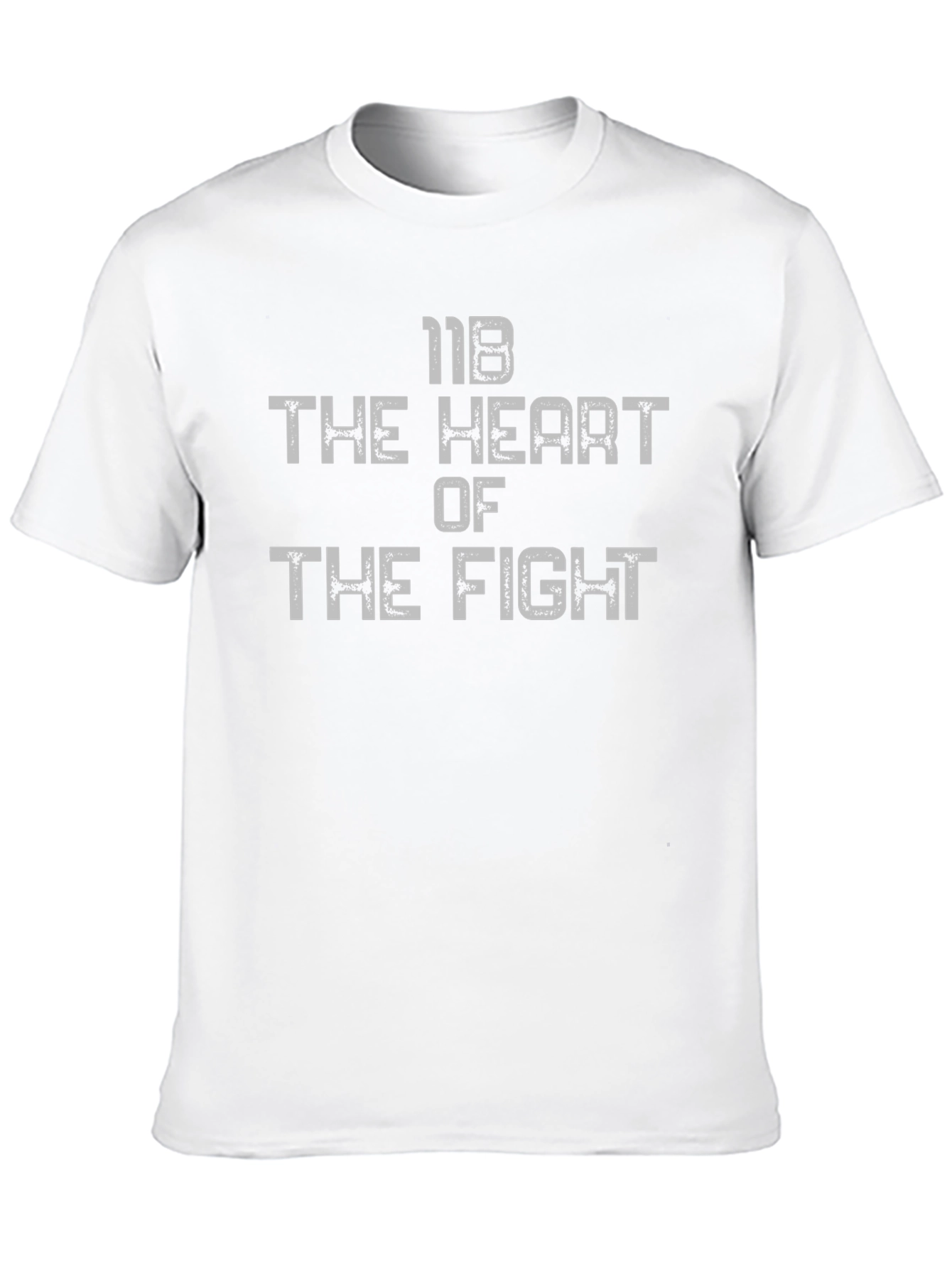 Black 118 The Heart of The Fight T-Shirt - Black Cotton Tee view 10