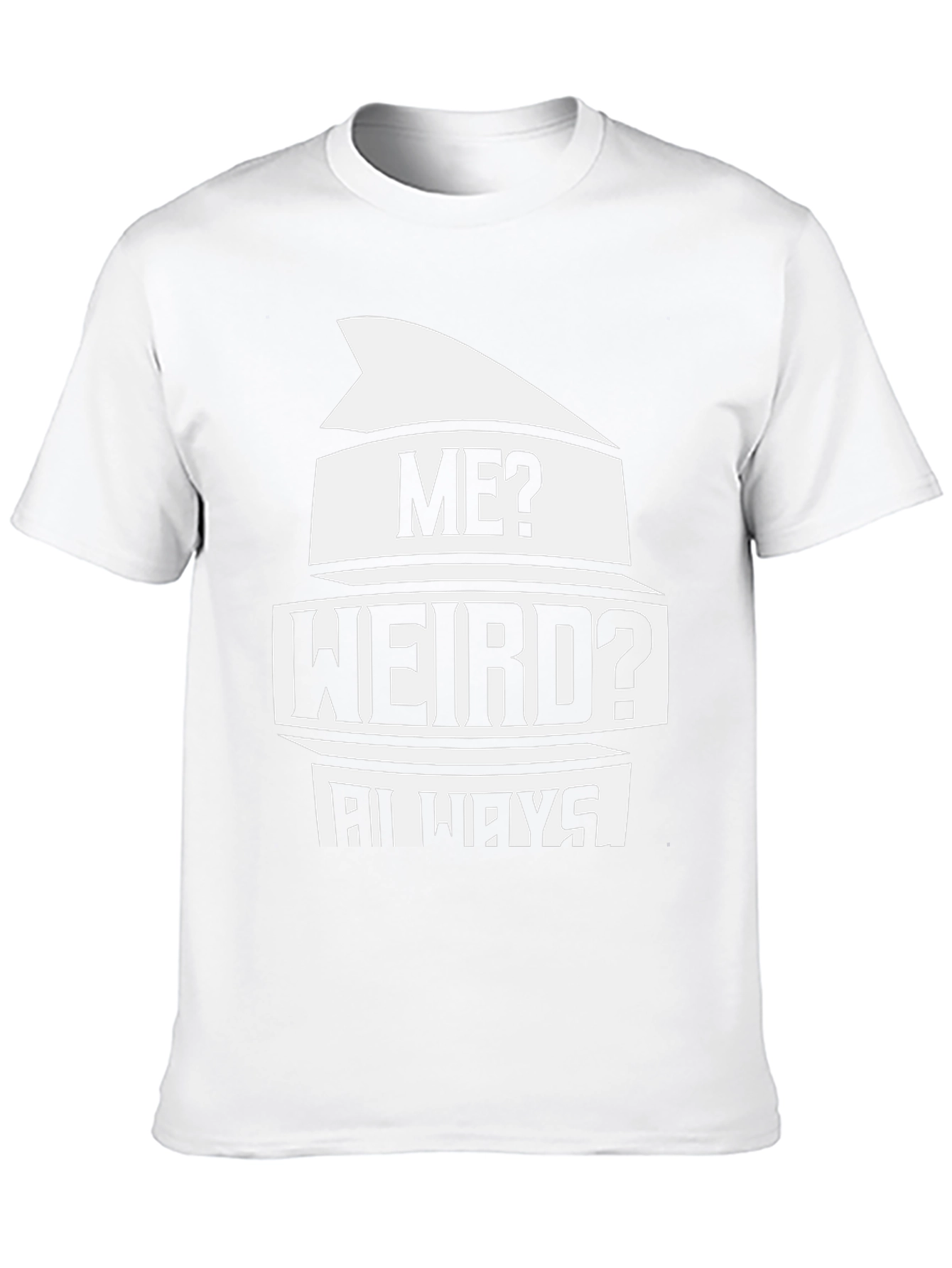 Black Me? Weird? Always T-Shirt - Black Novelty Tee view 10