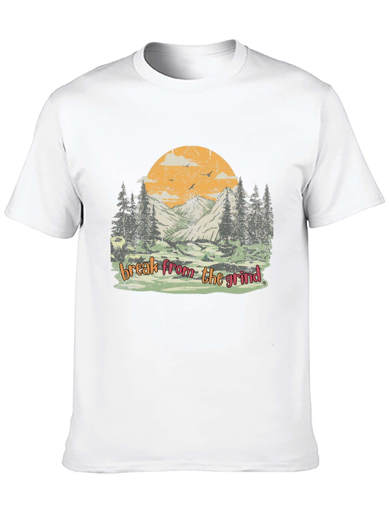 Black Nature Scene Tee - Break From The Grind view 10