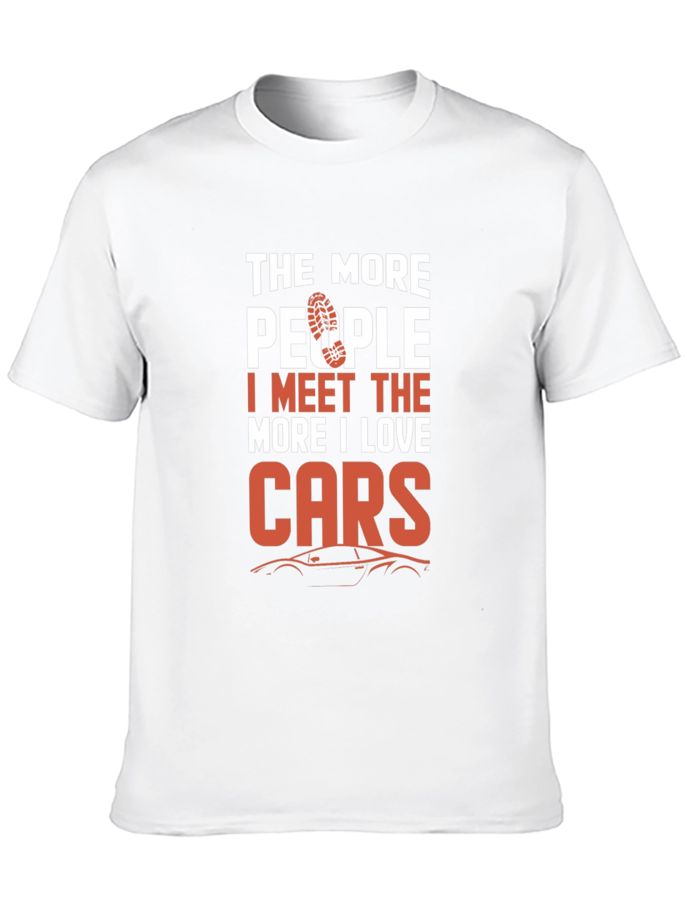 Black The More People I Meet I Love Cars T-Shirt view 10