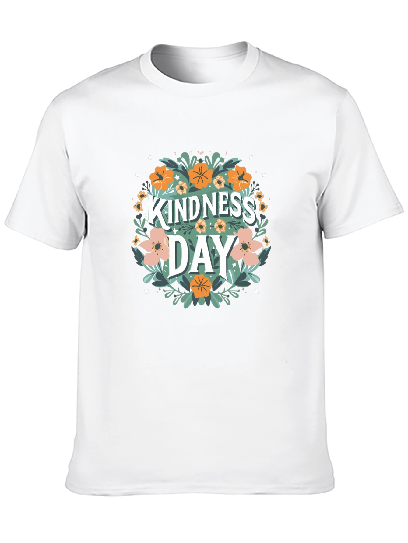 Black Kindness Day Floral T-Shirt view 10