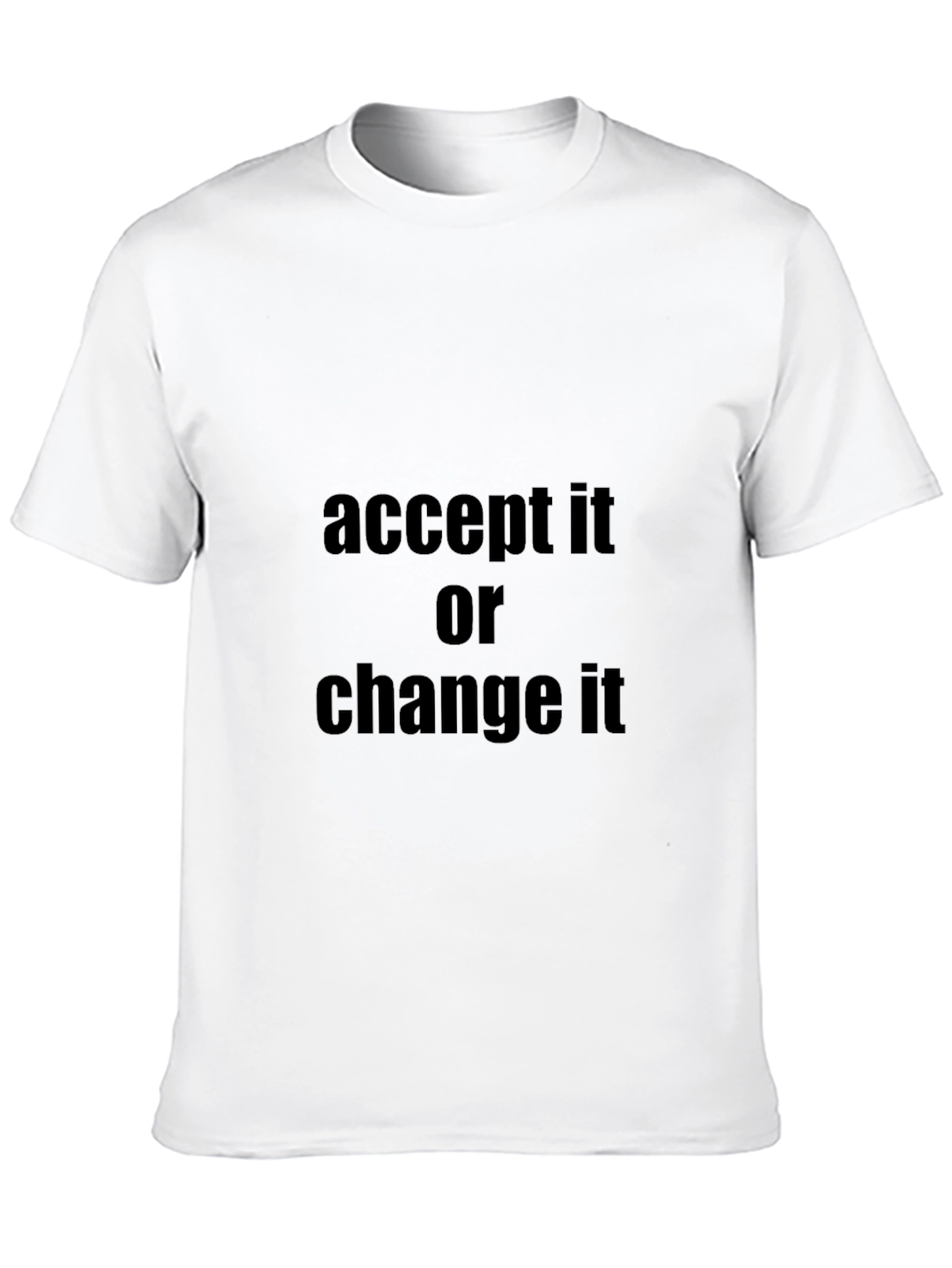 Black Accept It or Change It - Black Graphic Tee view 10