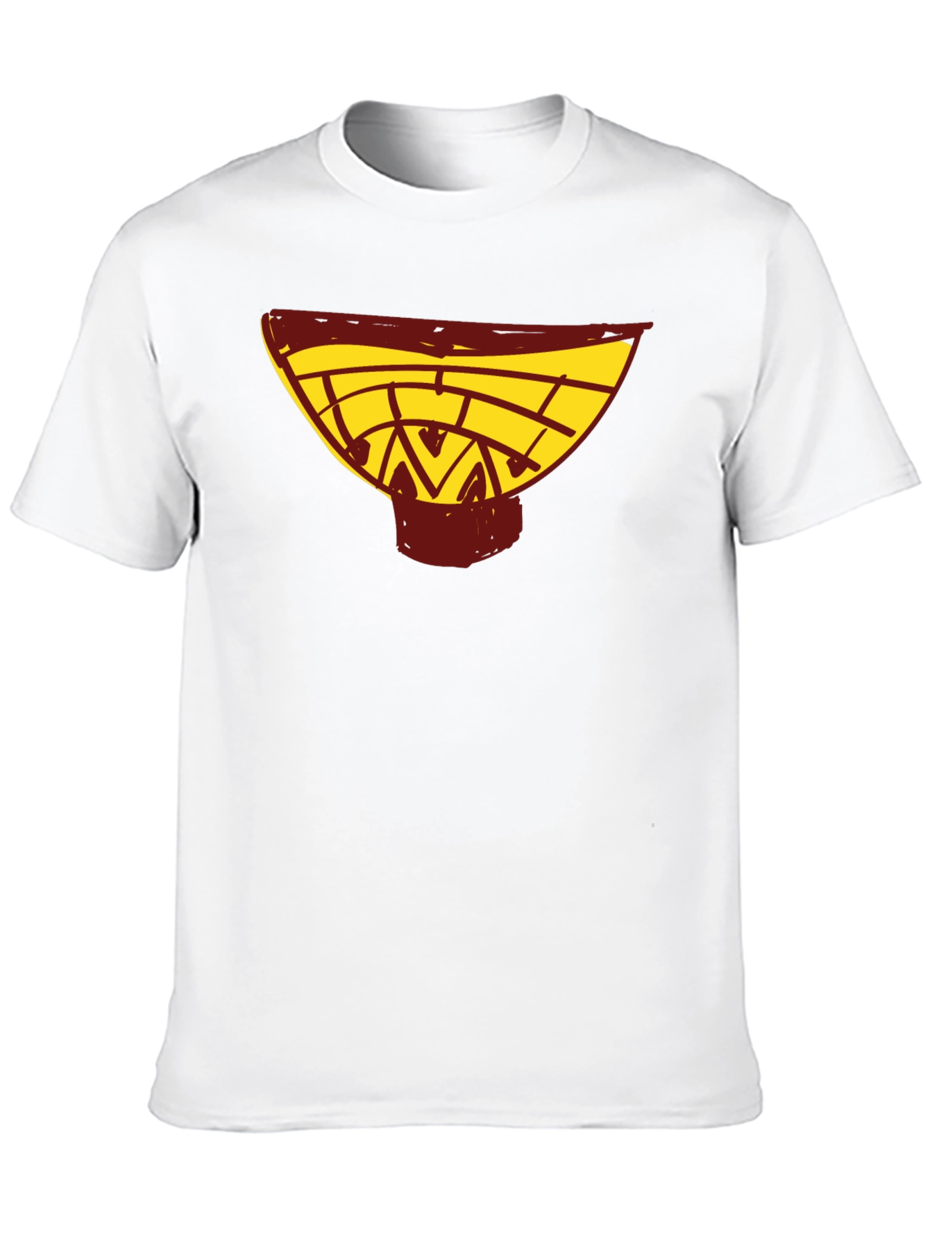 Black Abstract Bowl Graphic Black T-Shirt view 10