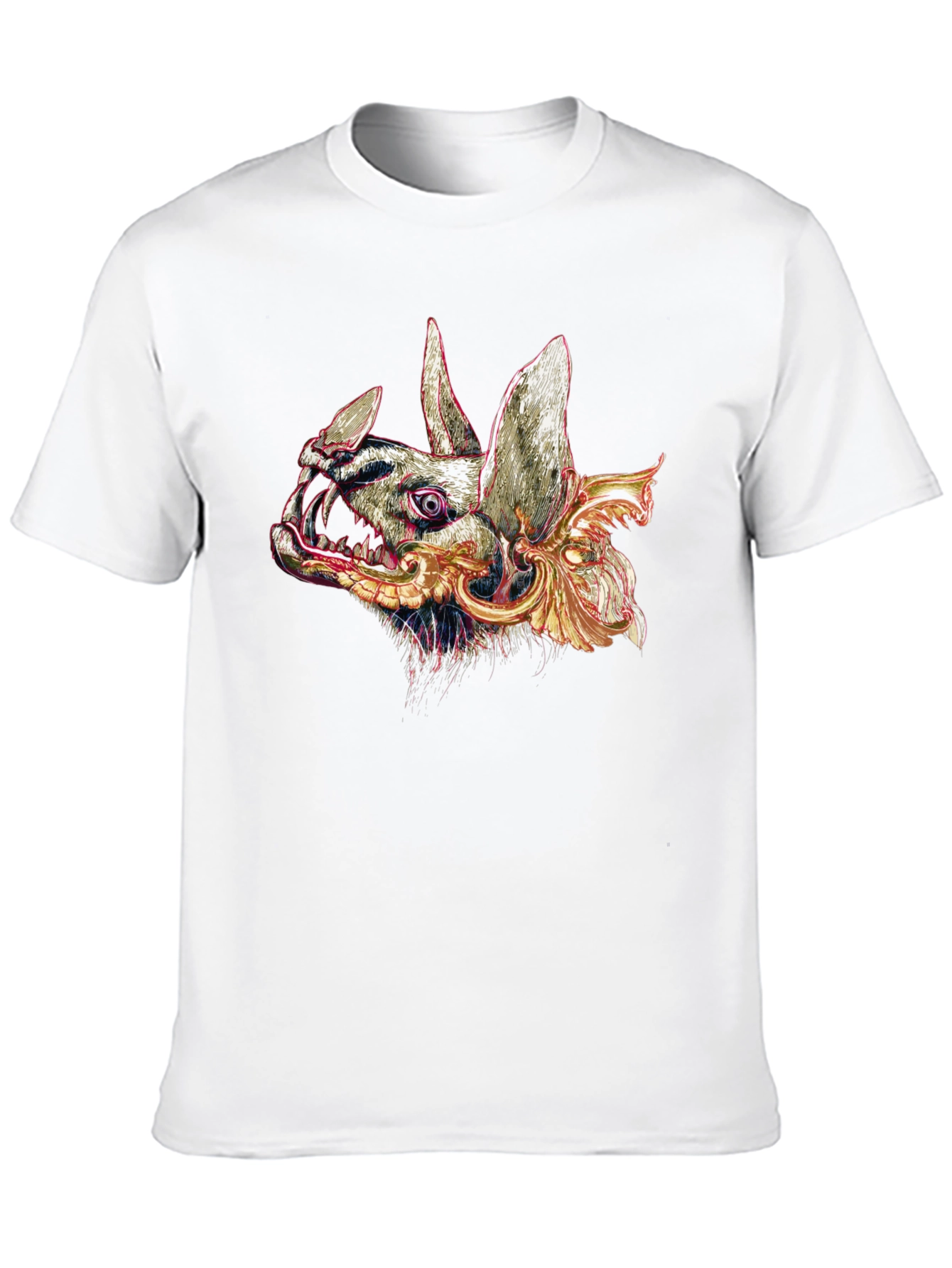 Black Graphic Bat T-Shirt - Black view 10