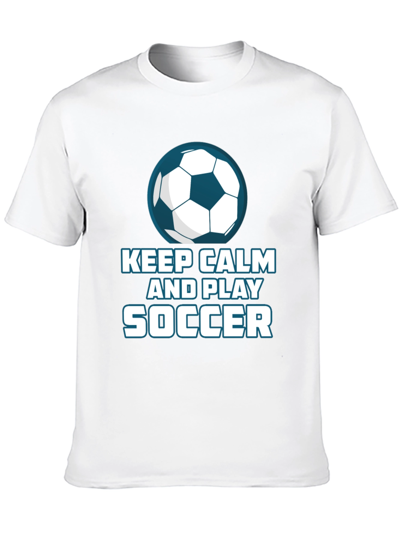 Black Keep Calm and Play Soccer T-Shirt view 10