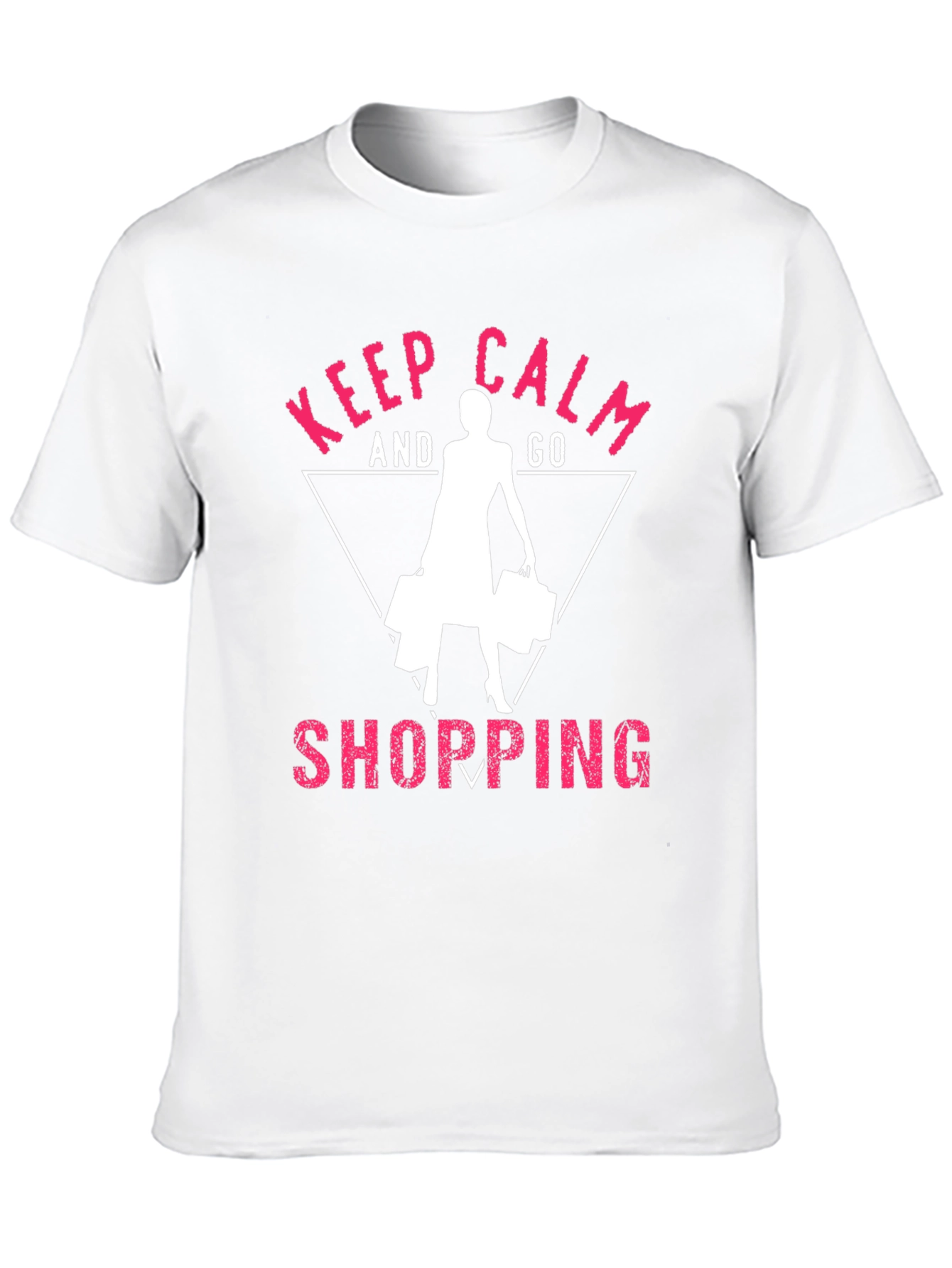 Black Keep Calm and Go Shopping Black T-Shirt view 10