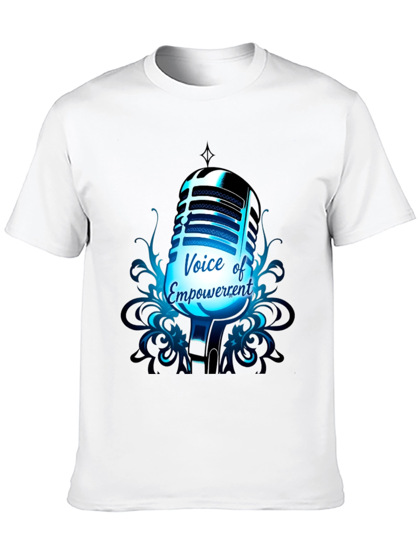 Black Voice of Empowerment T-Shirt: Retro Microphone Graphic Tee view 10