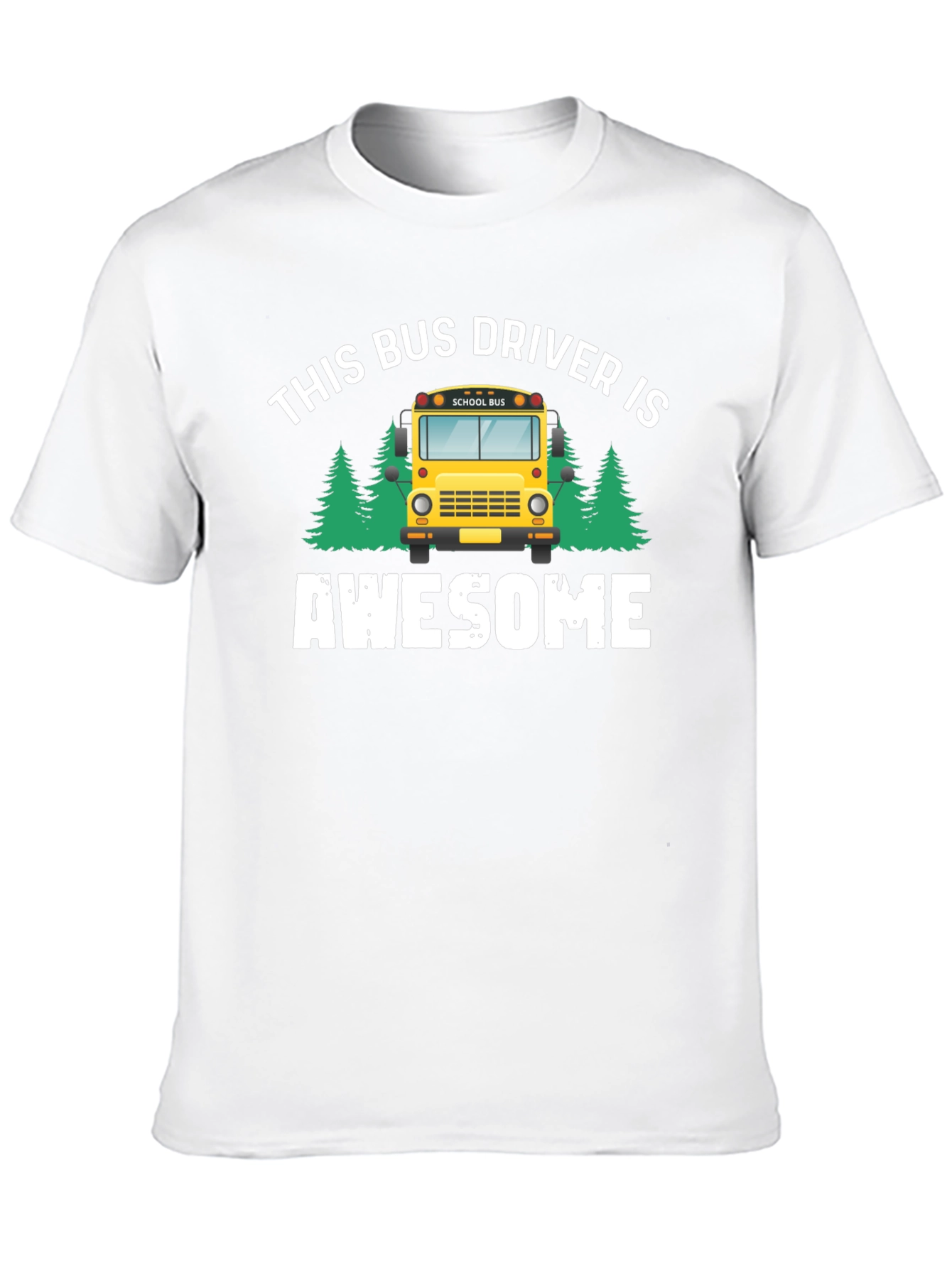 Black Awesome Bus Driver Graphic T-Shirt view 10