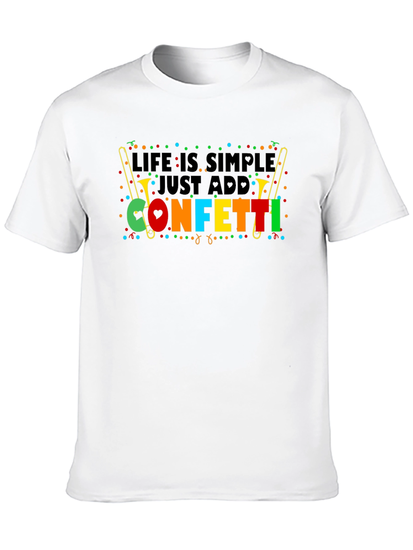 Black Life is Simple Just Add Confetti T-Shirt view 10