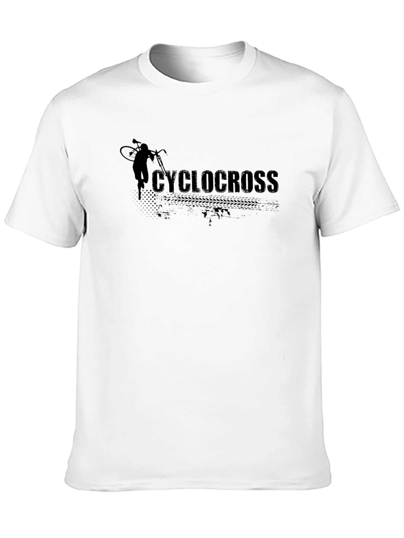 Black Cyclocross T-Shirt - Black Graphic Tee view 10