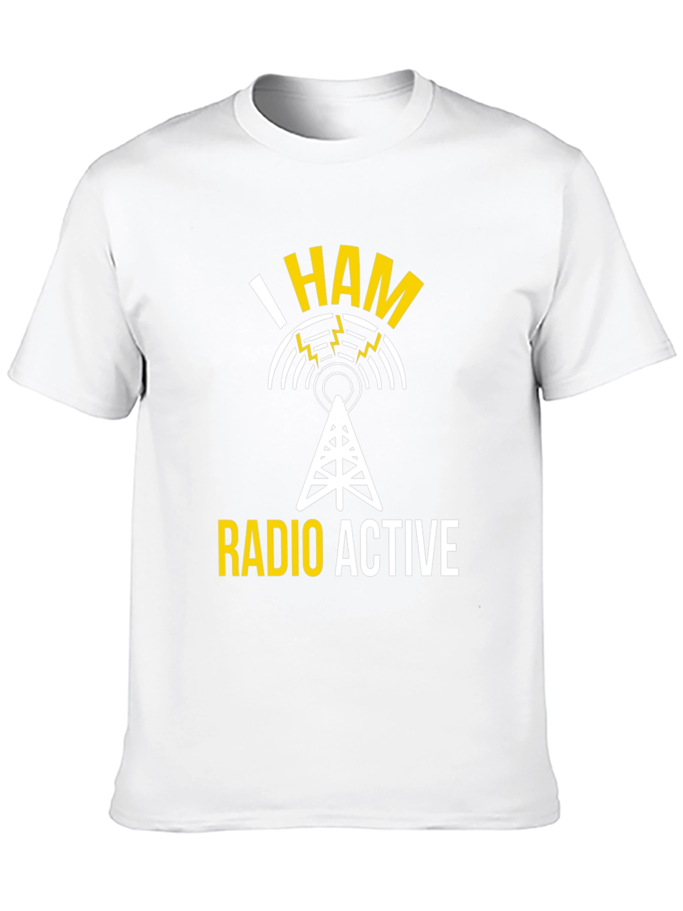 Black I HAM Radio Active T-Shirt view 10