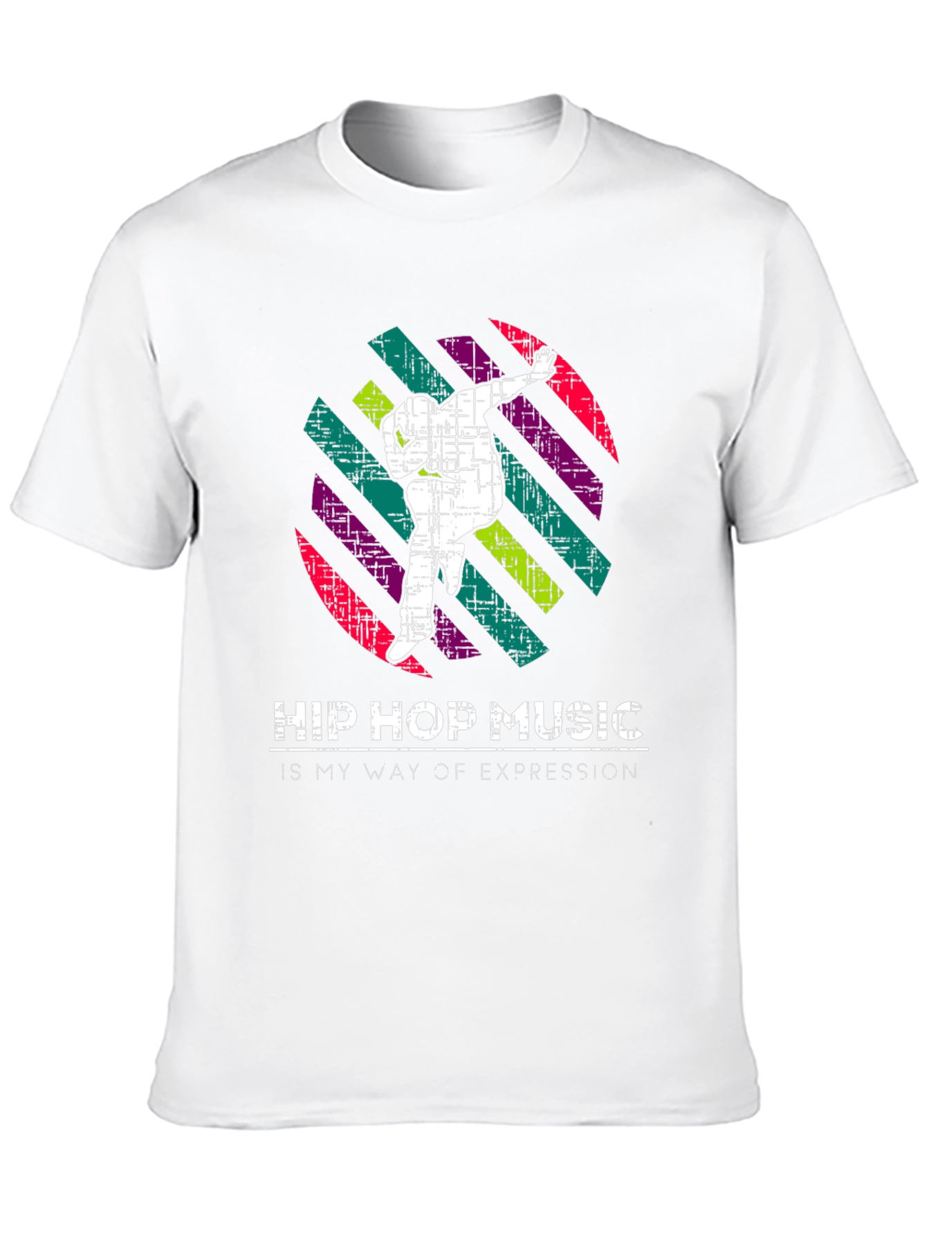 Black Hip Hop Music Expression Tee view 10