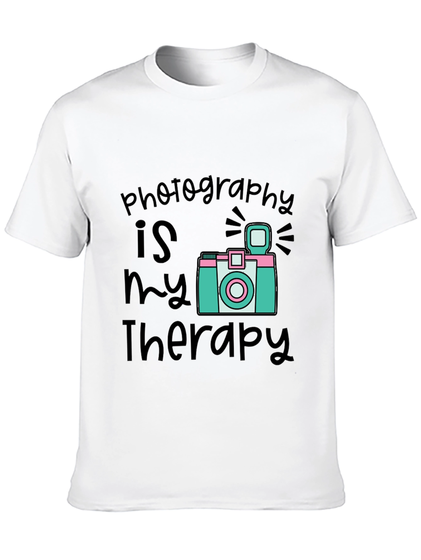 Black Photography is My Therapy Black T-Shirt view 10