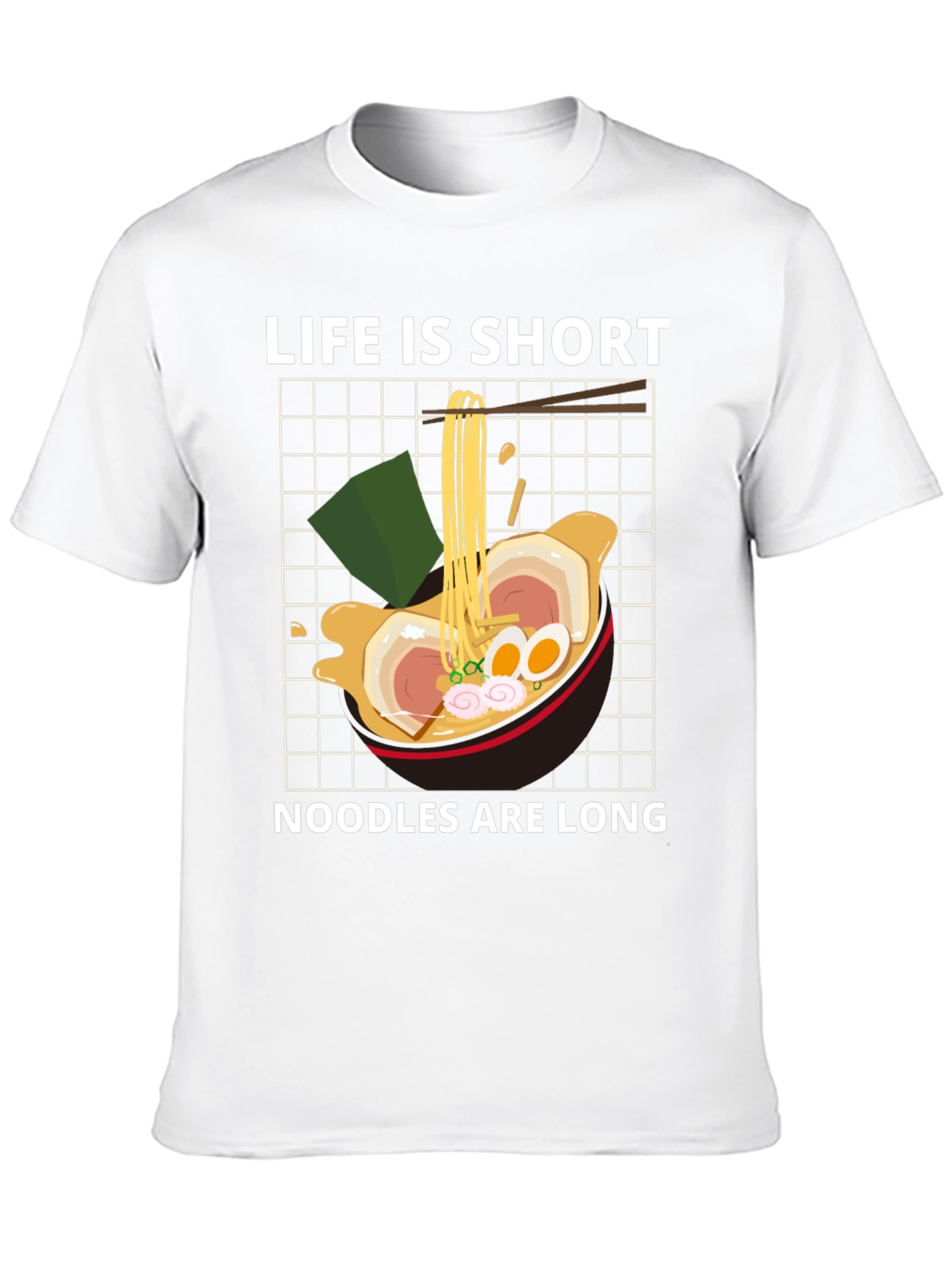Black Ramen Lover Graphic Tee - Life is Short, Noodles are Long view 10